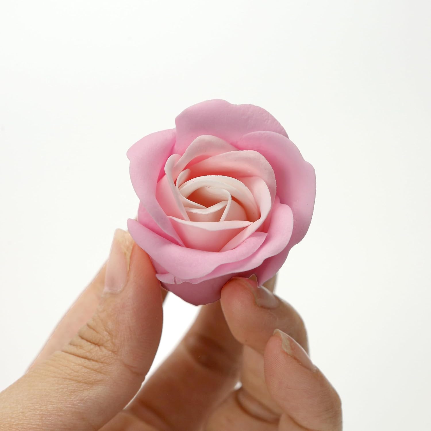 81PCS Scented Soap Roses Pink Floral Bath Petals Bouquet