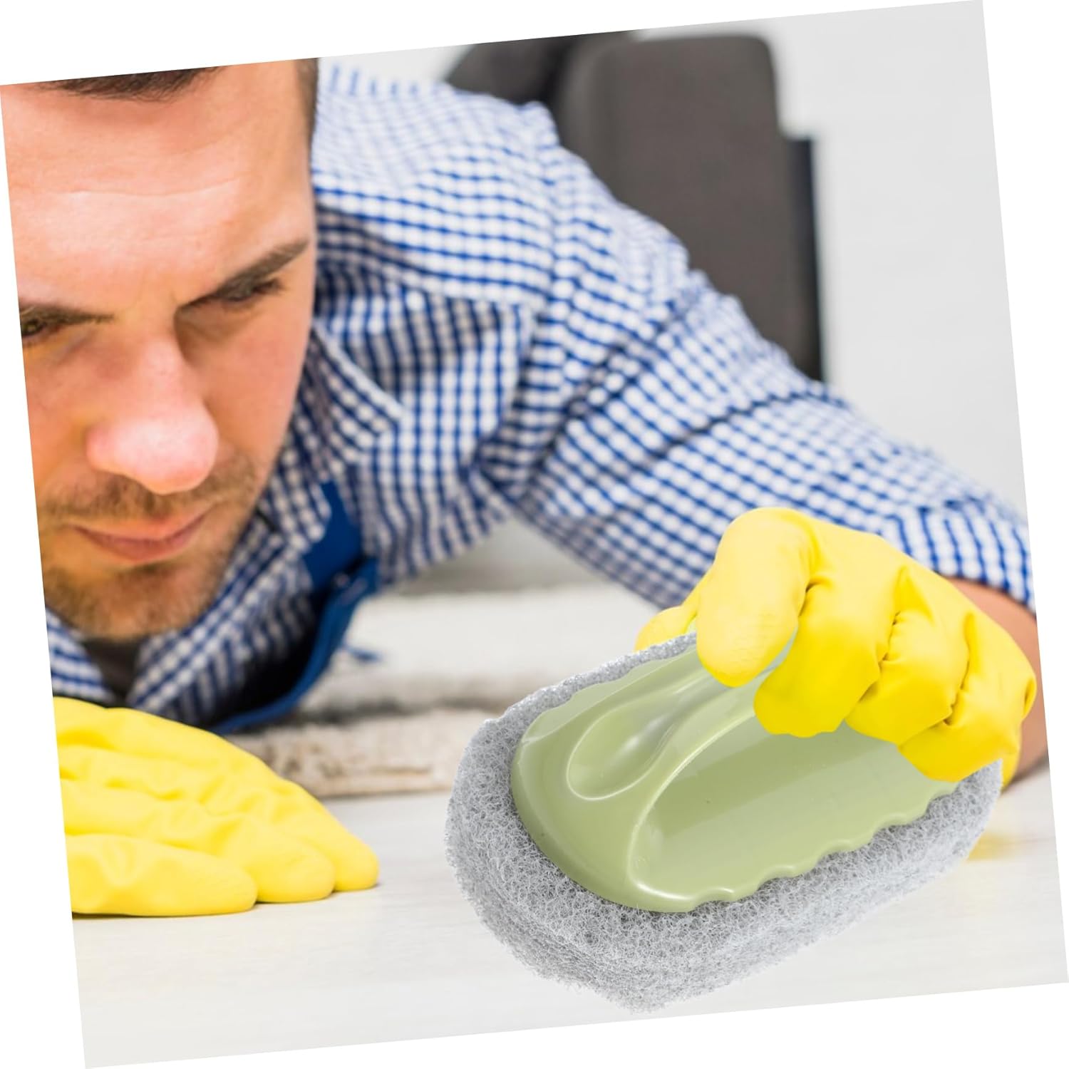 Cabilock Non-Scratch Cleaning Brush with Handle