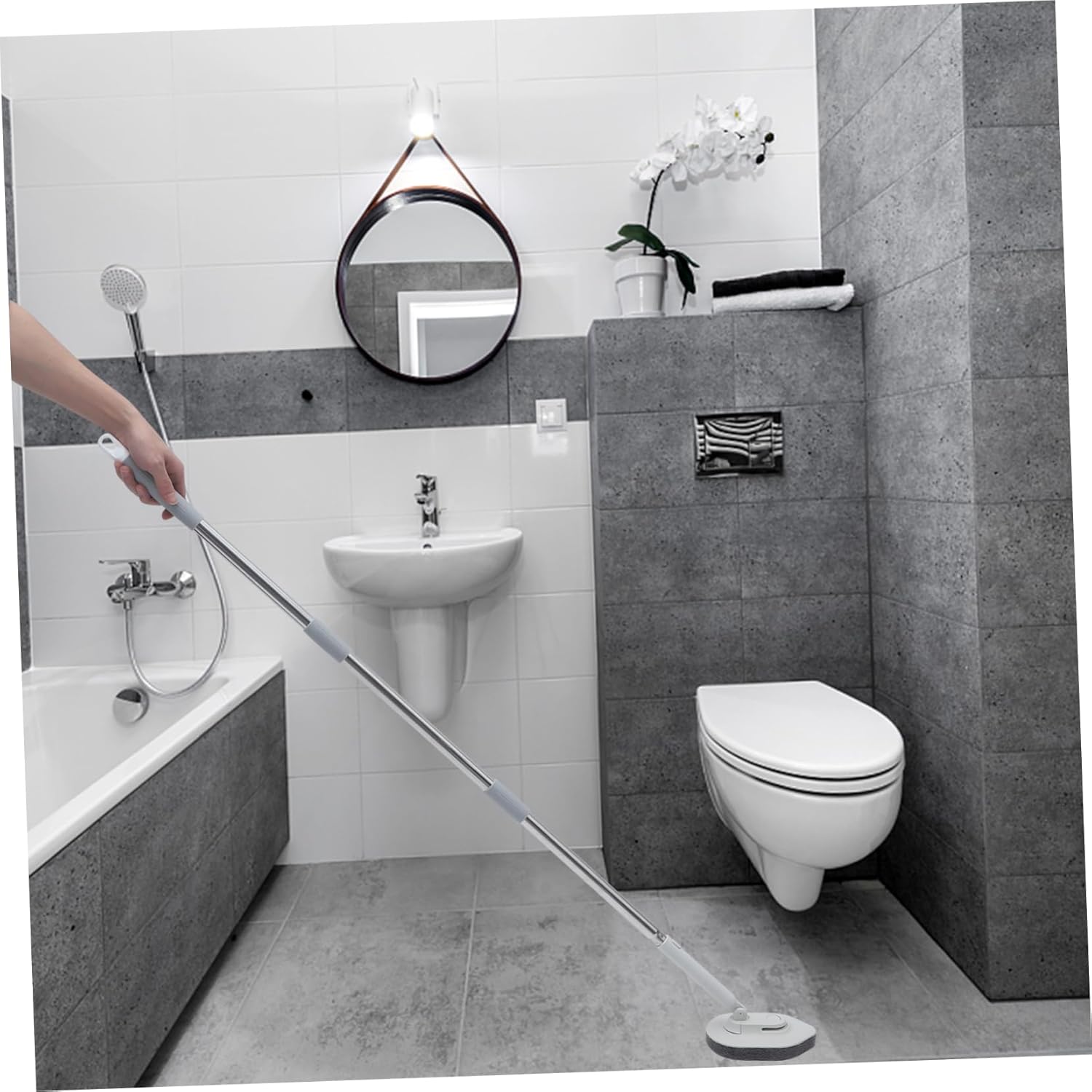 CHILDWEET Long Handle Scrub Brush Set for Deep Cleaning
