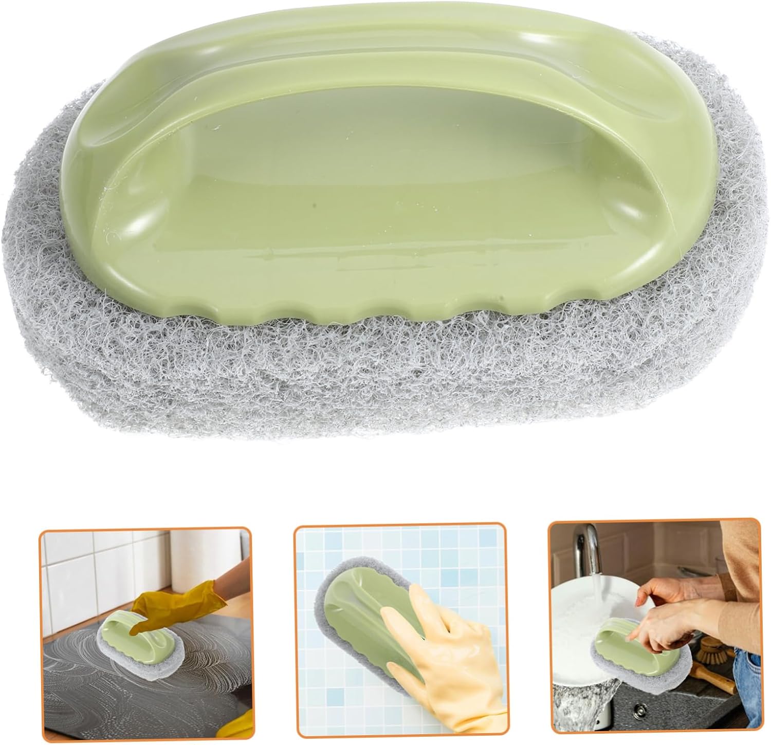 Cabilock Non-Scratch Cleaning Brush with Handle