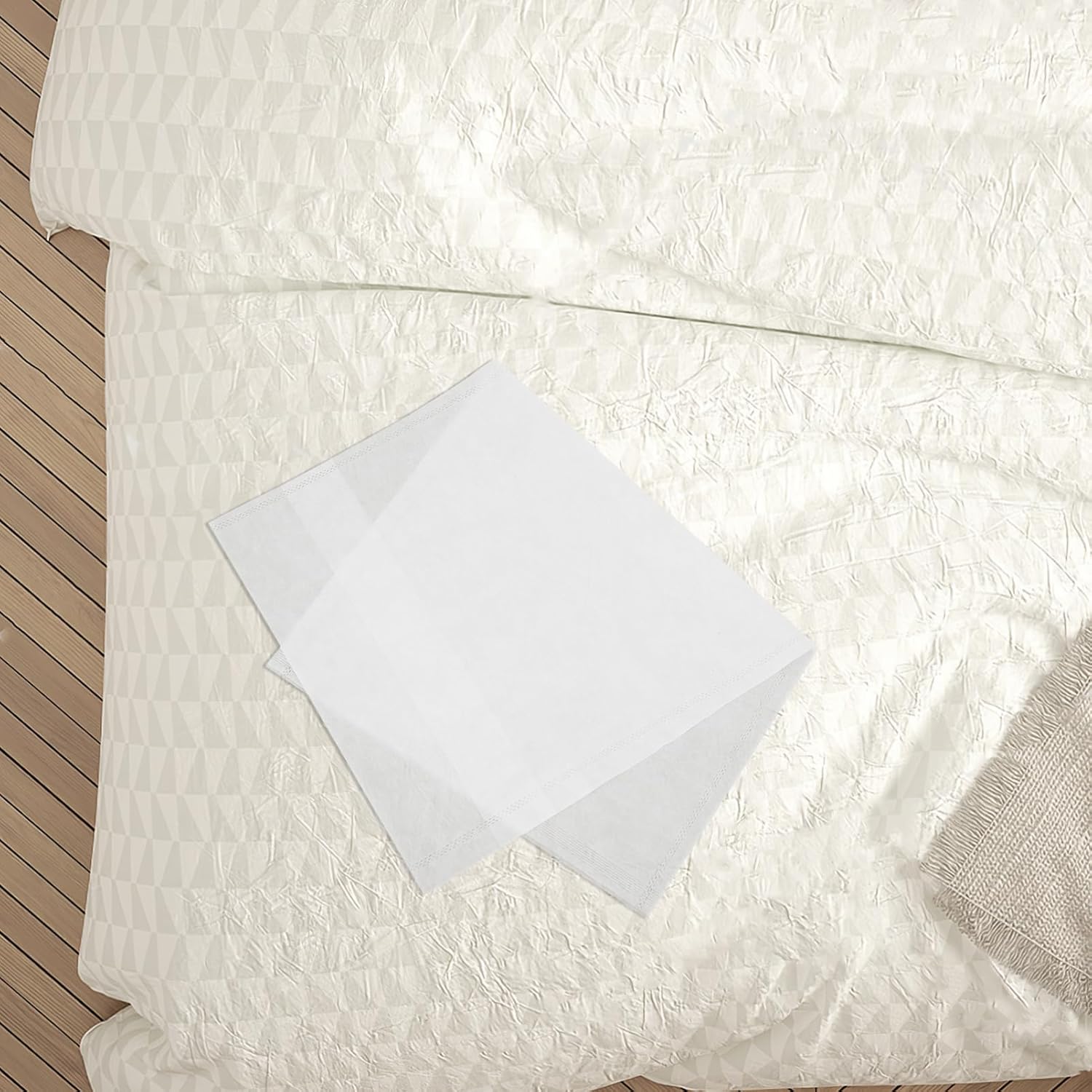 ABOOFAN 20pcs Non Woven Pillow Protectors for Travel and Hotel Use