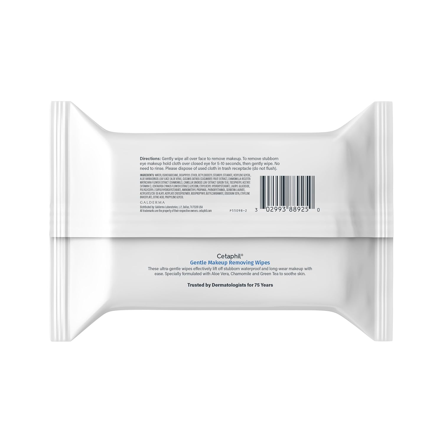 Cetaphil Gentle Makeup Removing Face Wipes 25 Count