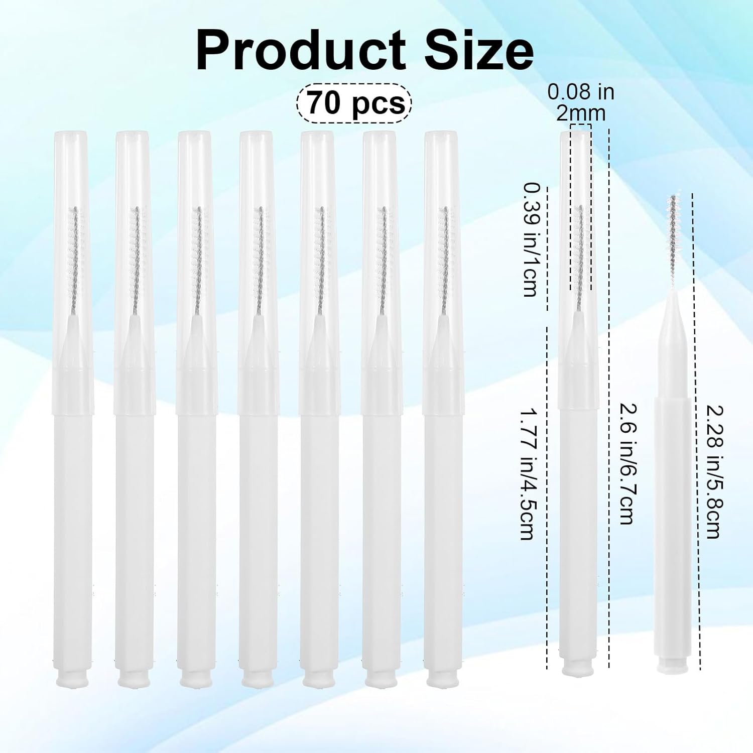 70 PCS Shower Head Cleaning Brush Set with 10 Nozzle Uncloggers