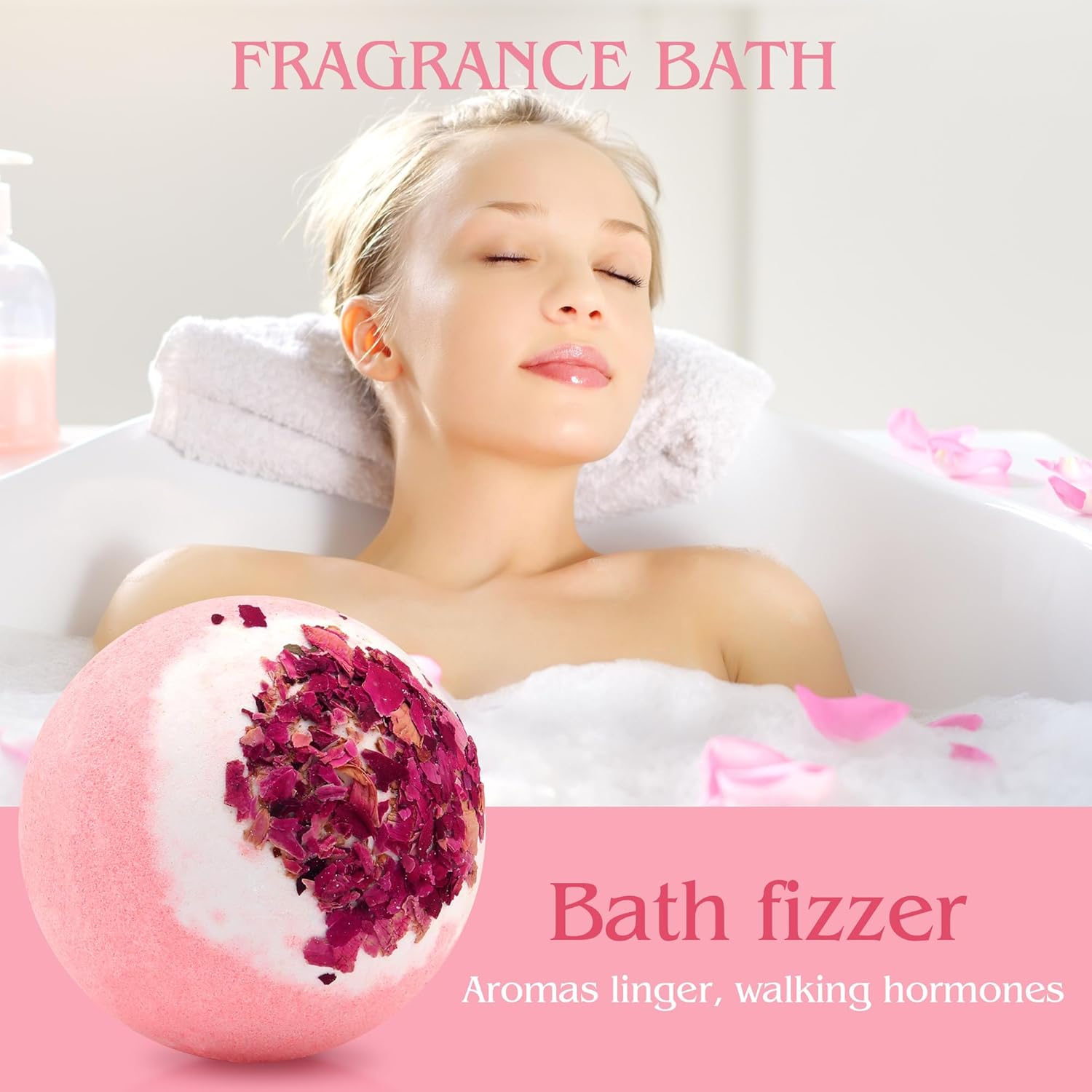 Kastu Dried Flower Bath Bombs 4-Pack Gift Set
