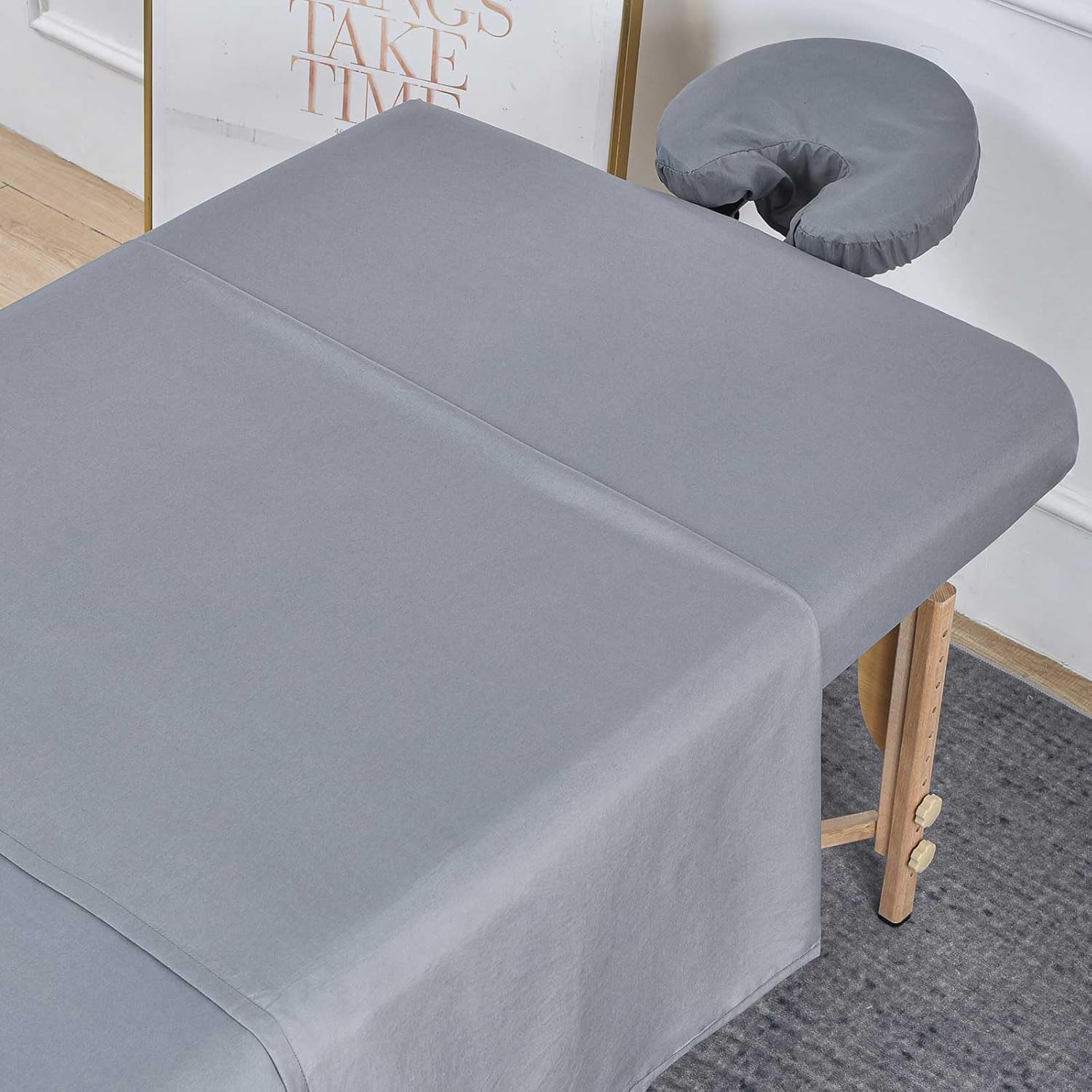 MRJ Microfiber Massage Sheet Set of 3 Pcs Gray