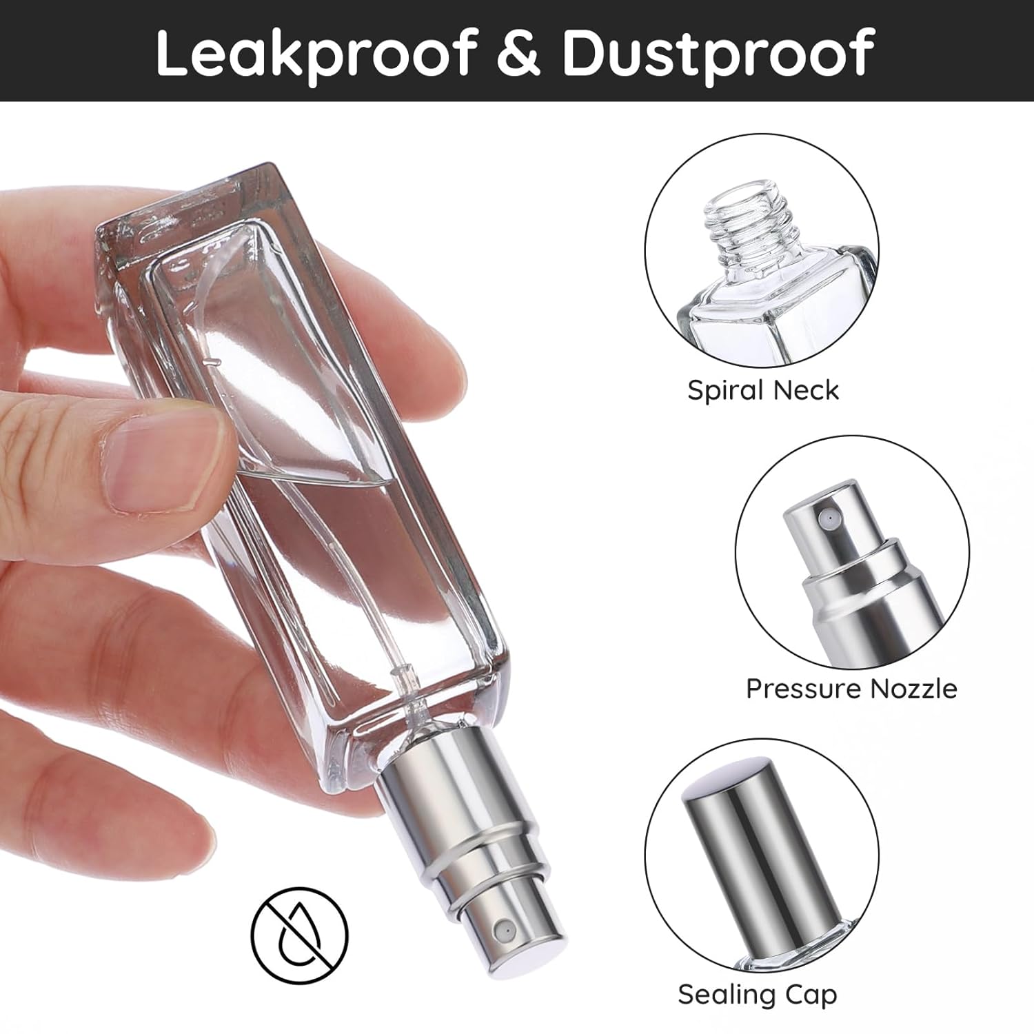 Segbeauty 20ml Refillable Perfume Bottle Set 2pcs