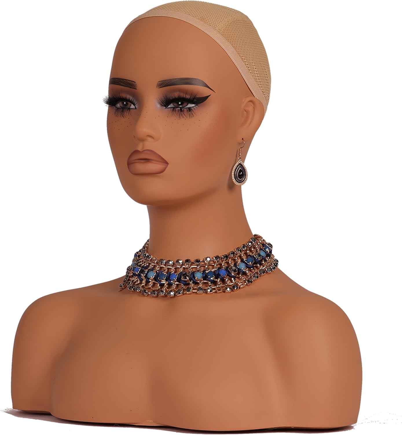 L7 Mannequin Head with Shoulders and Bust Display Prop