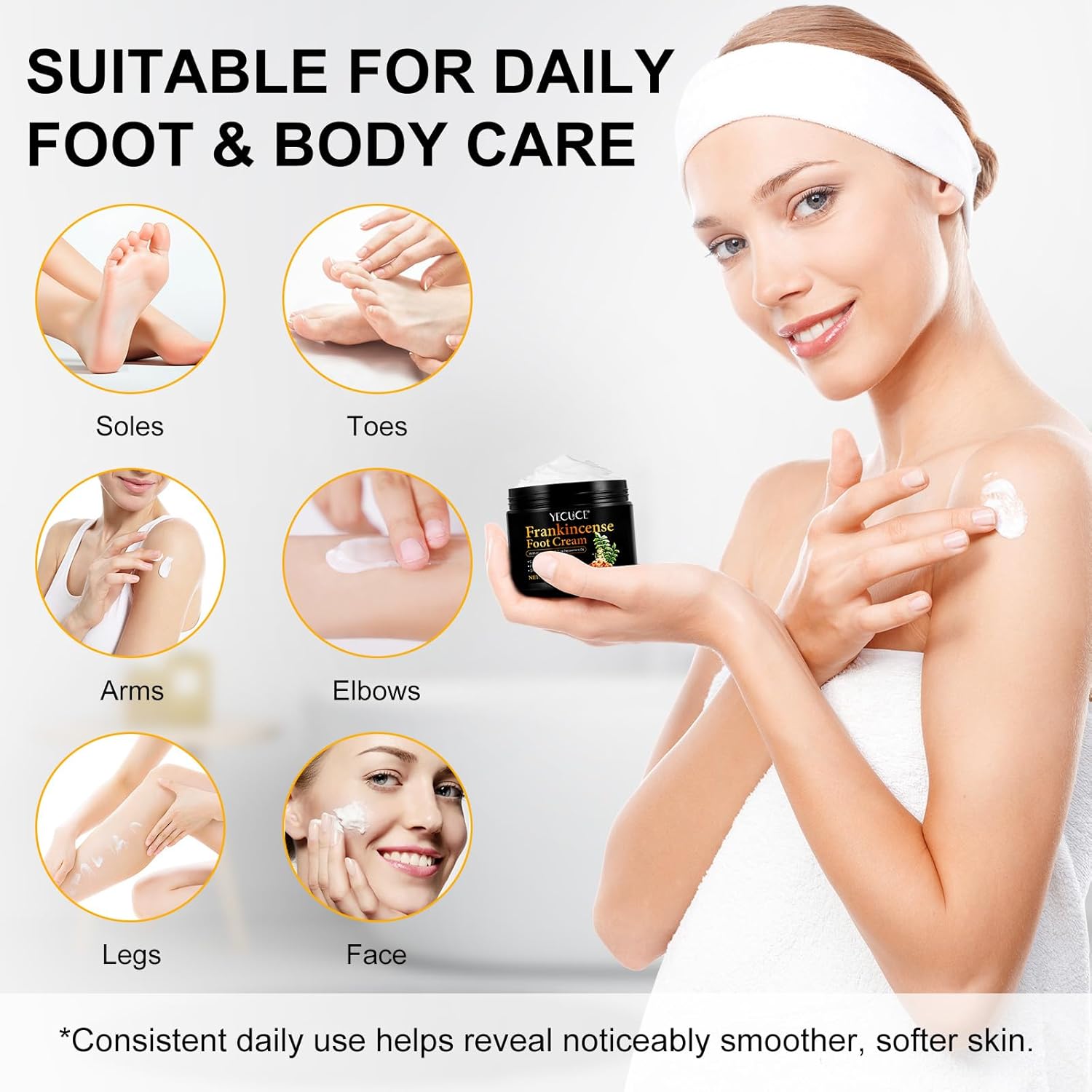 Frankincense Foot Cream 529oz for Deep Moisturizing