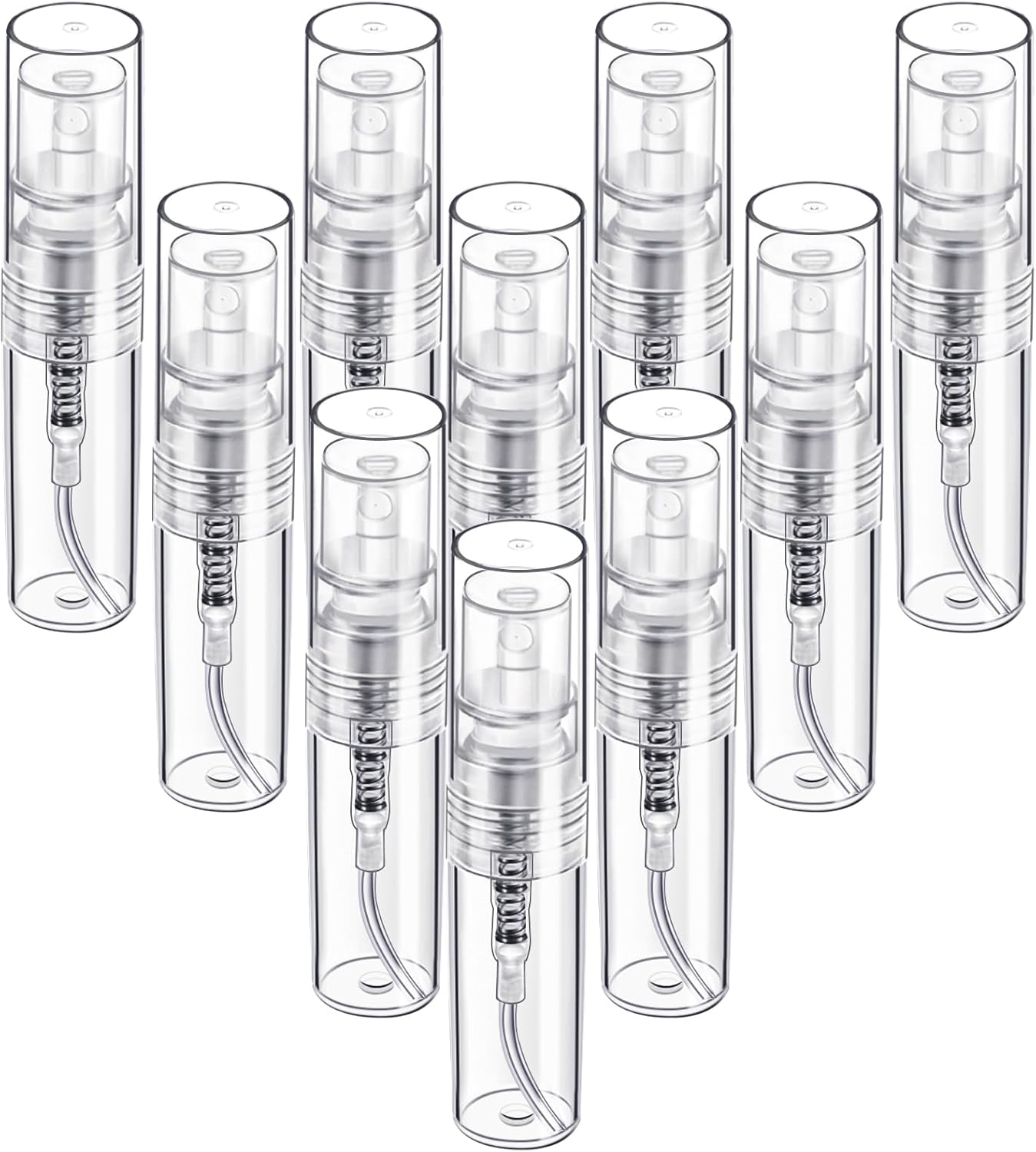 Fandamei 10 Pack Mini Spray Bottles 2ml Clear Plastic