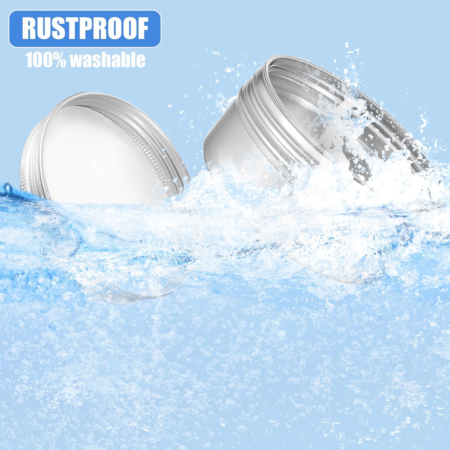 6 Pcs 27oz Aluminum Tin Cans with Screw Lid