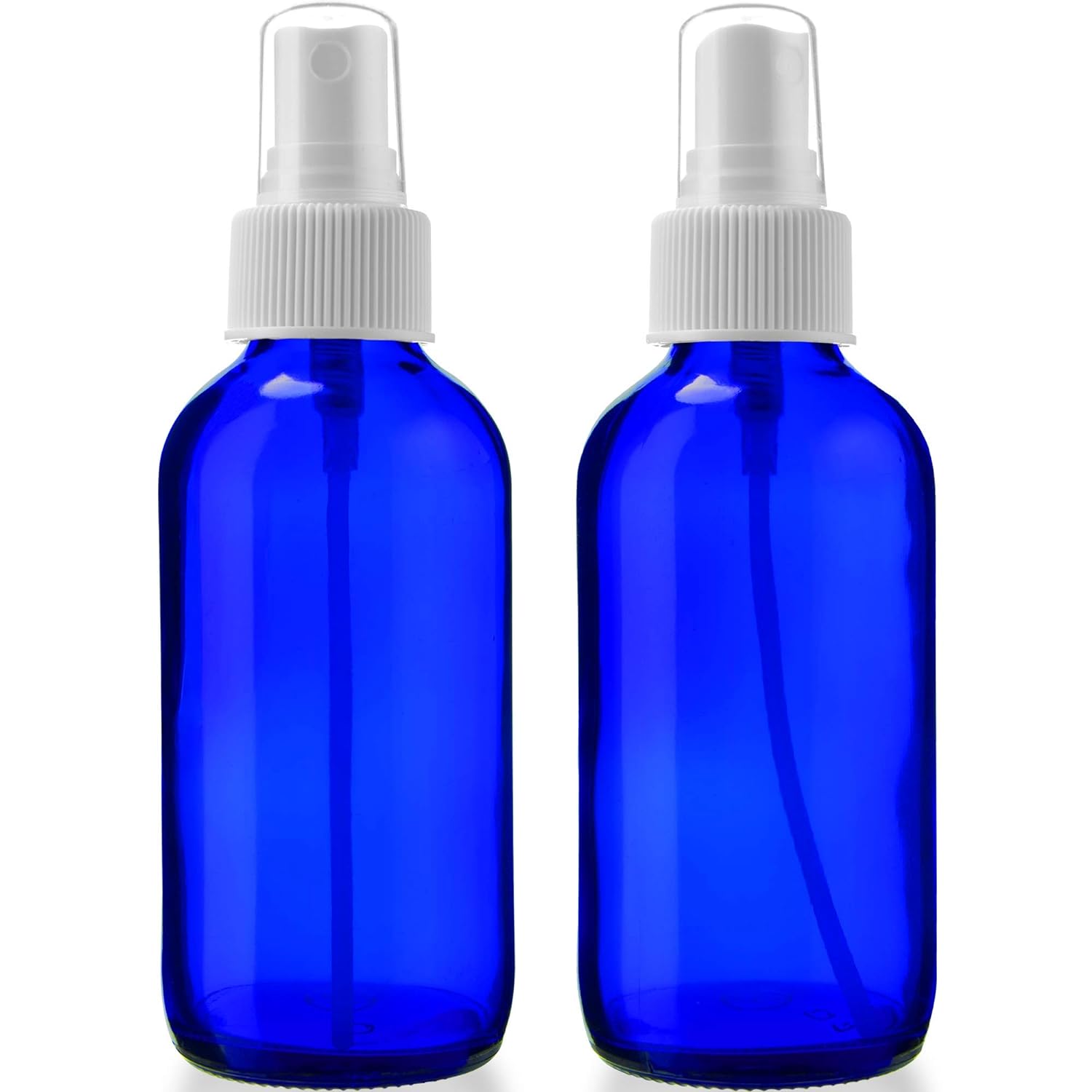 Sallys Organics 2 Pack Small Blue Glass Spray Bottles