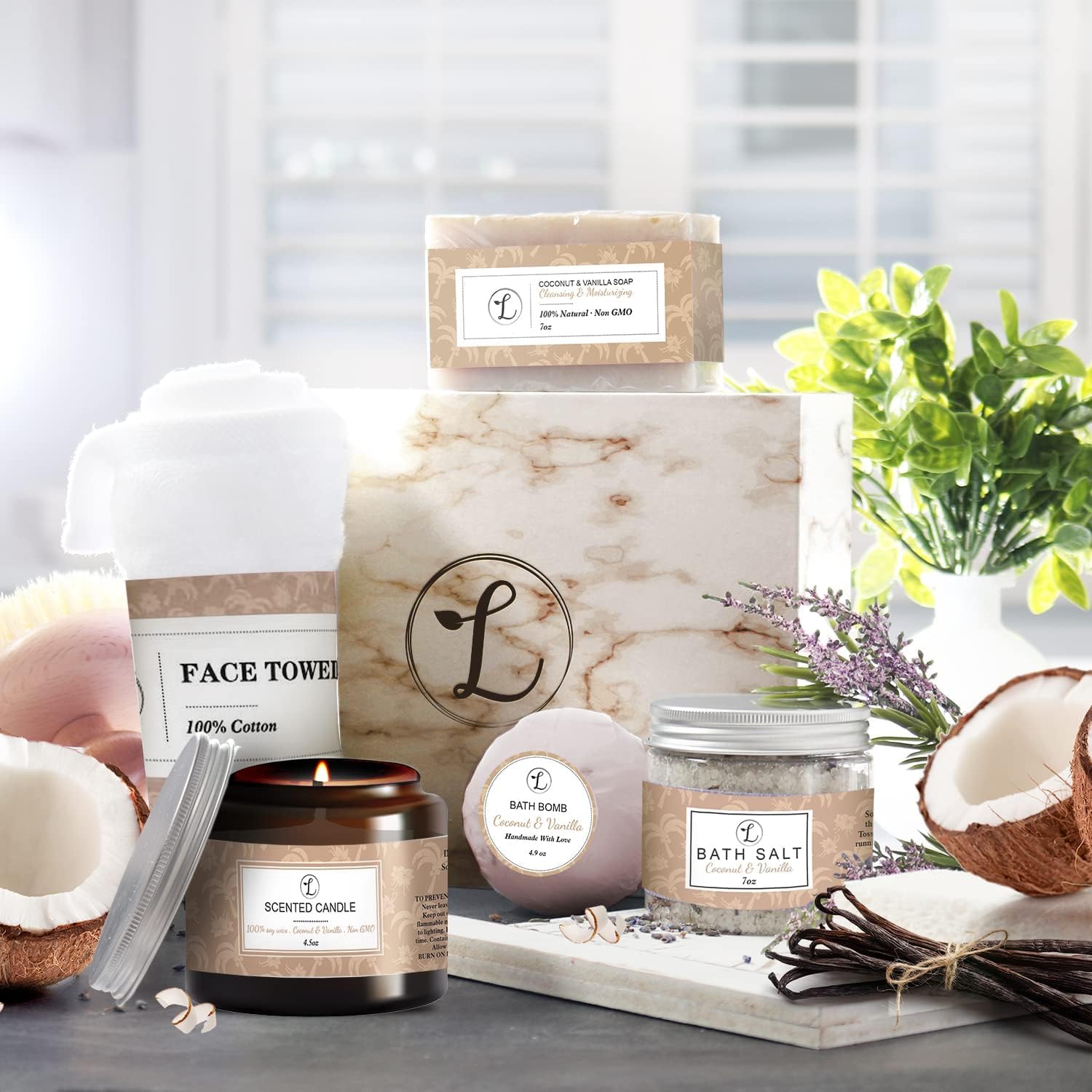 Liviah Spa Gift Set Natural Lavender