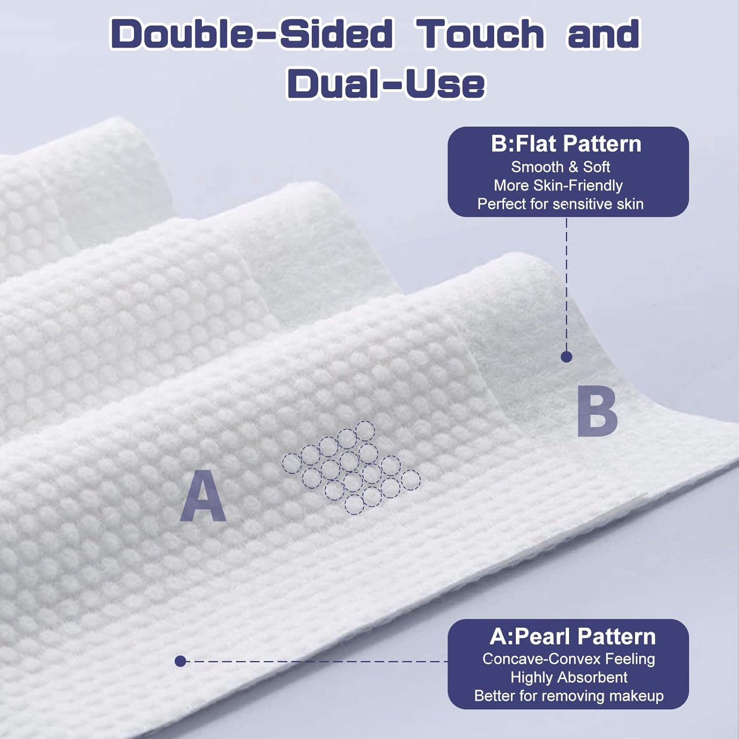 Soft Cotton Face Towel 100 Count for Cleansing and Drying