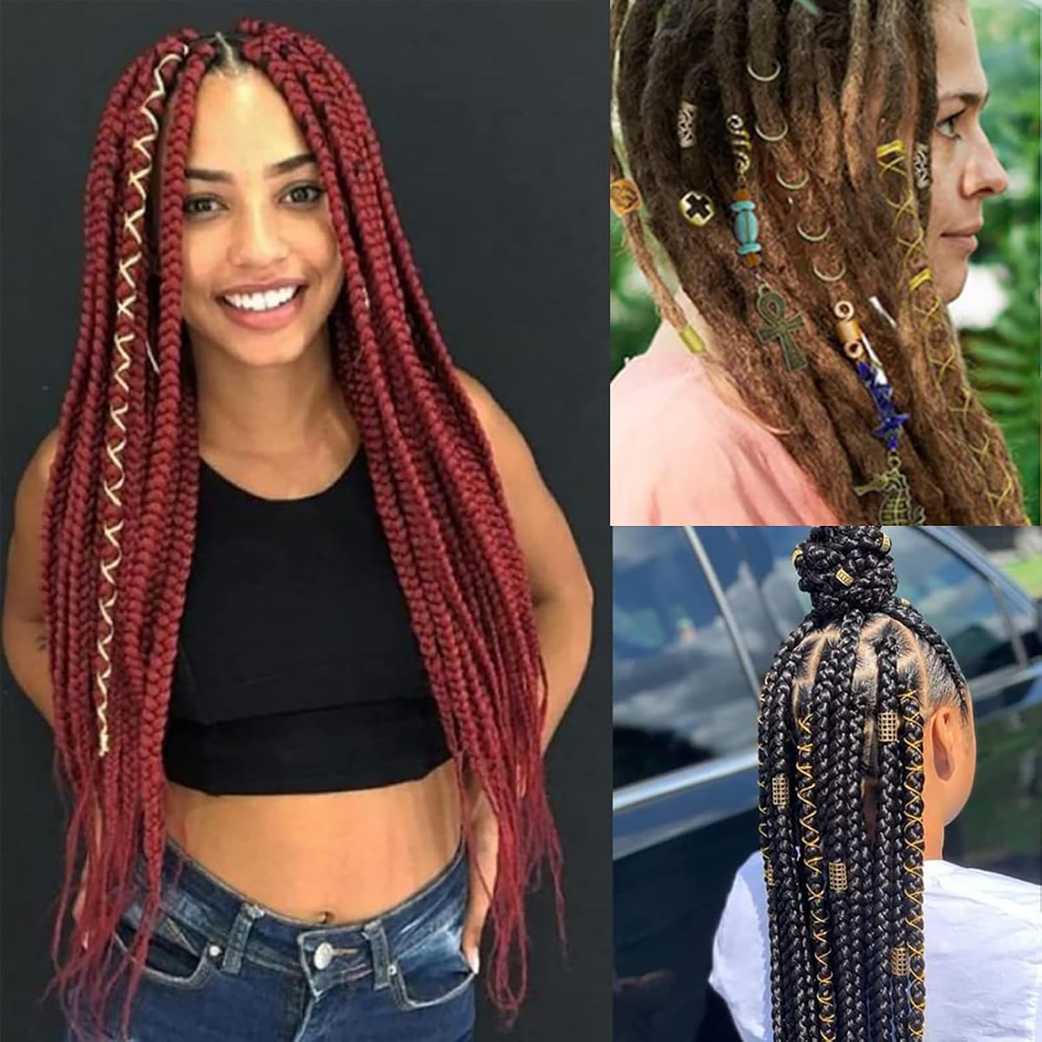 5 Meter Stretchable Hair Strings for Braids and Dreadlocks