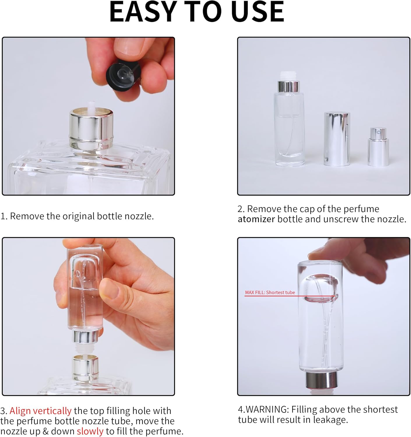 MUB 10ml Perfume Travel Atomizer Bottle