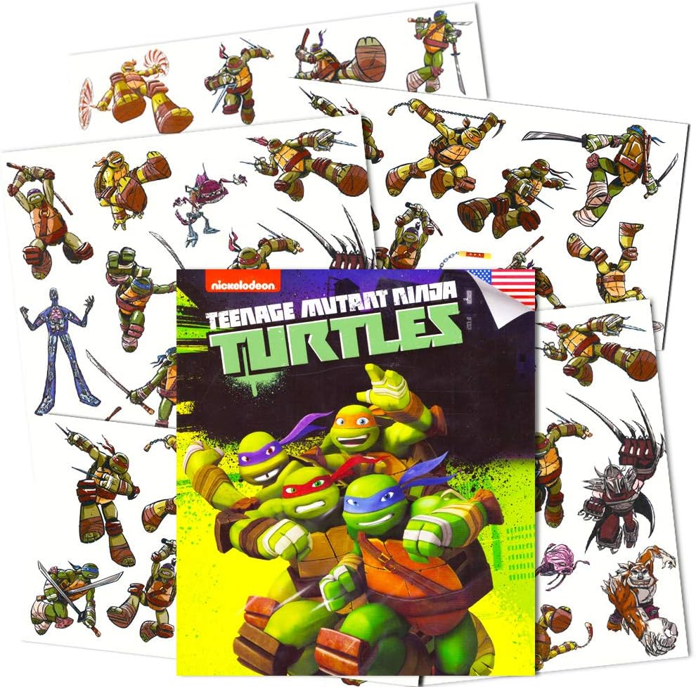 Teenage Mutant Ninja Turtles Temporary Tattoos for Kids - 50 Count