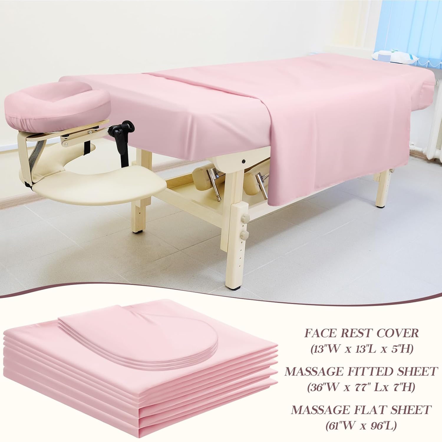 Mixweer 9 Pcs 3 Set Microfiber Massage Table Sheets