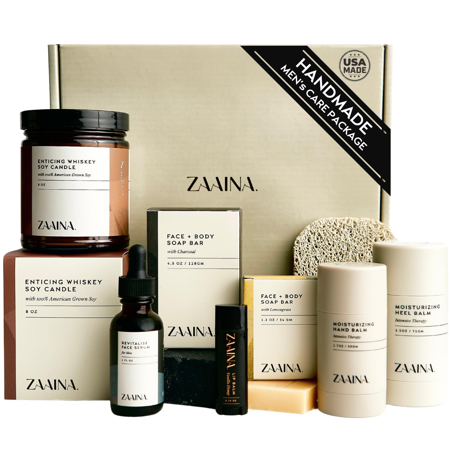 ZAAINA Mens Self Care Package Luxury Spa Gift Set