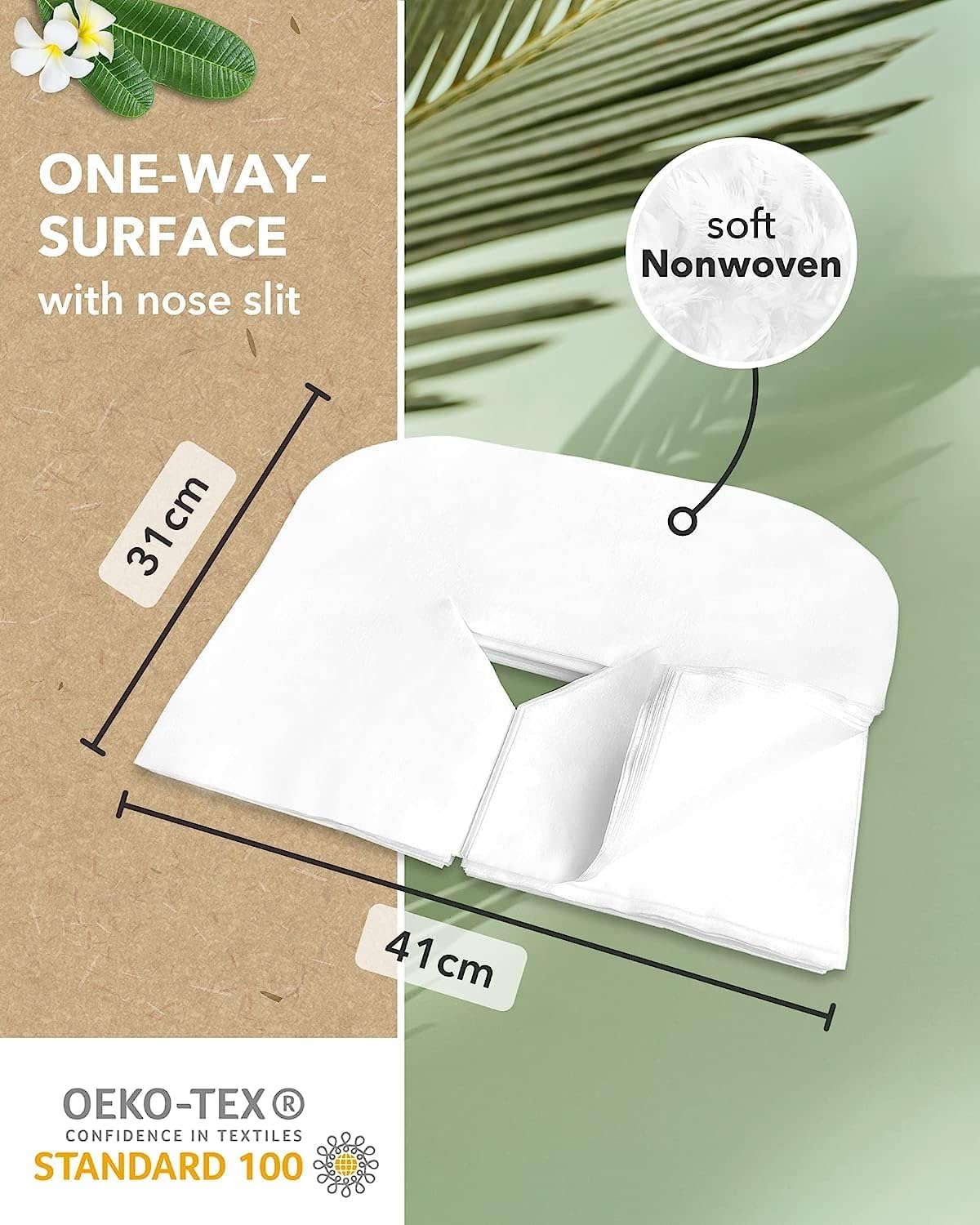 Zen Premium Disposable Face Cradle Covers - Ultra Soft Fleece Non-Sticking Medical Grade