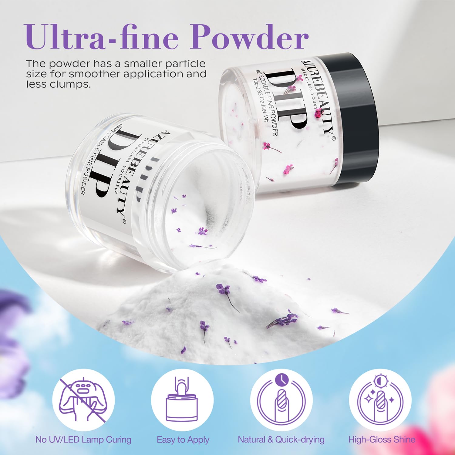 AZUREBEAUTY Dip Powder Nail Art Set 6 Colors