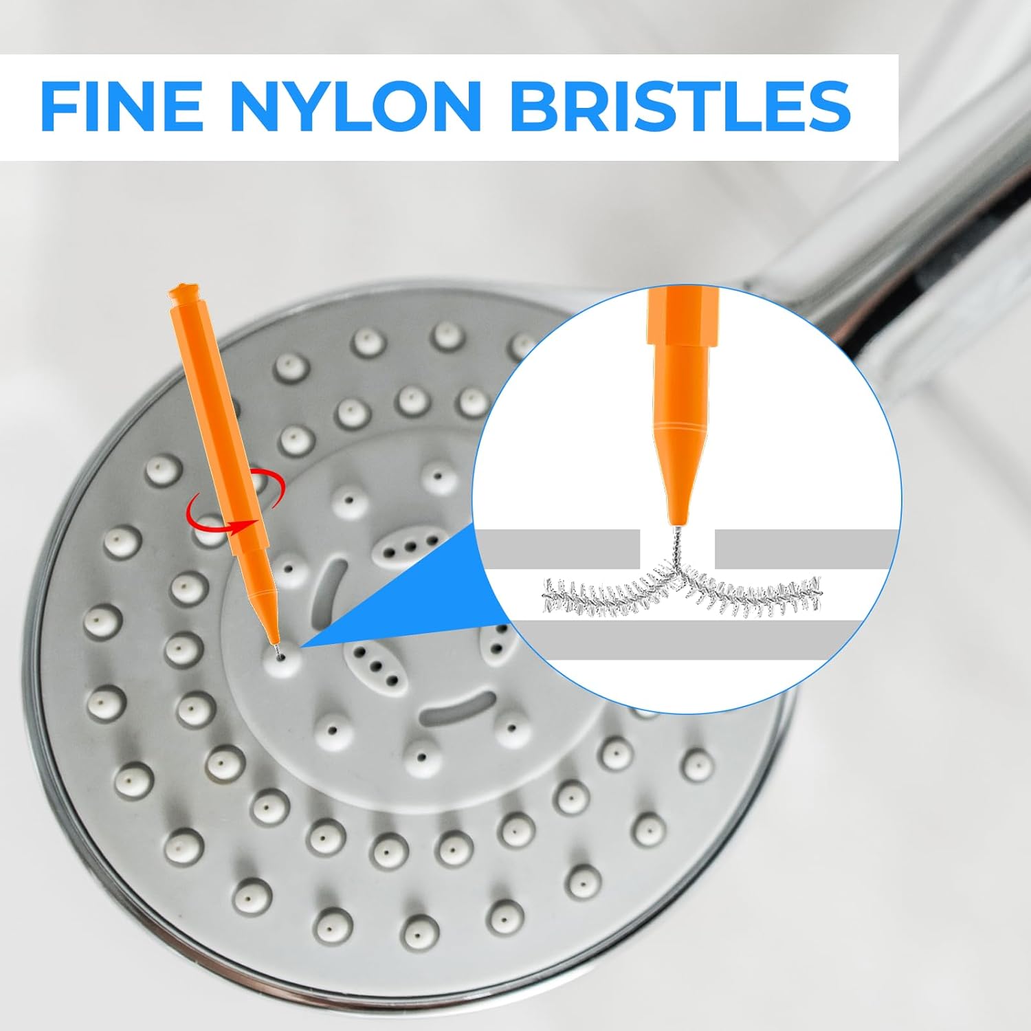 20PCS Shower Head Cleaning Brush Anti-Clogging Nozzle Tool