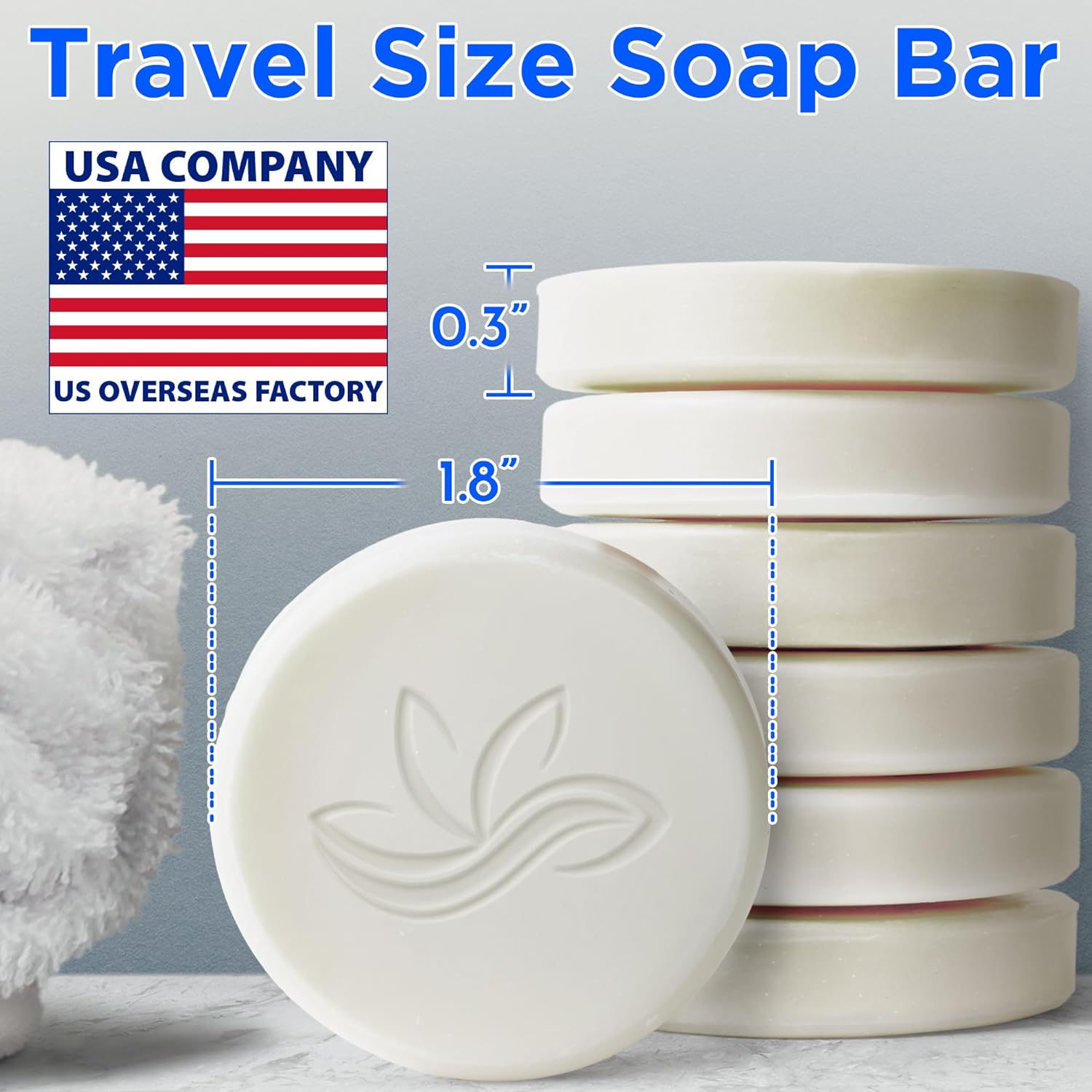 Bergman Kelly Hotel Soap Bars - White Tea 05 oz 100 PK