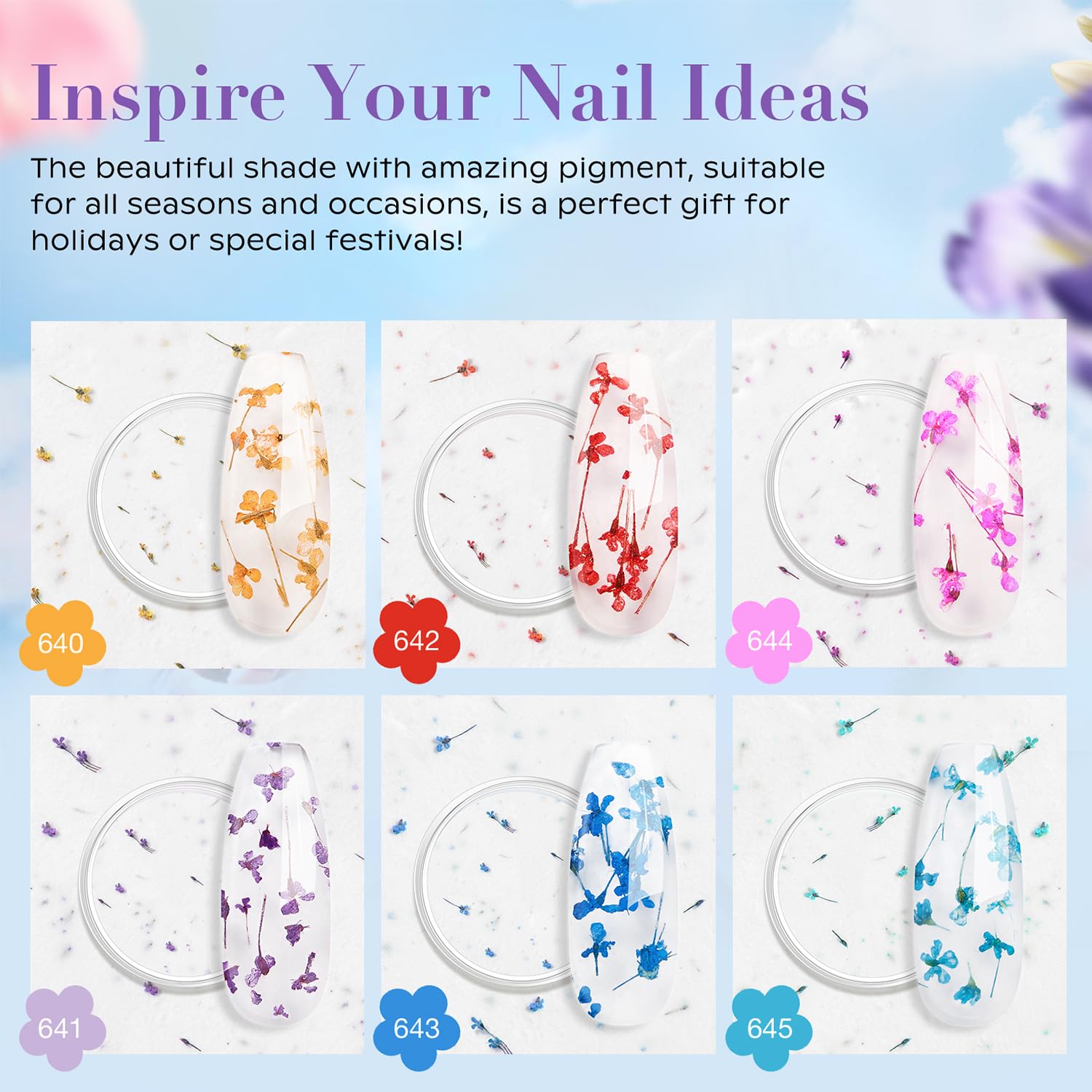 AZUREBEAUTY Dip Powder Nail Art Set 6 Colors