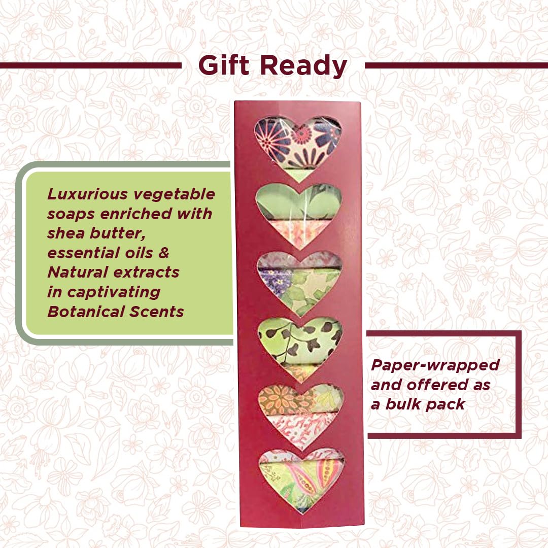 French Milled Botanical Soap Set of 9 - Valentines Day