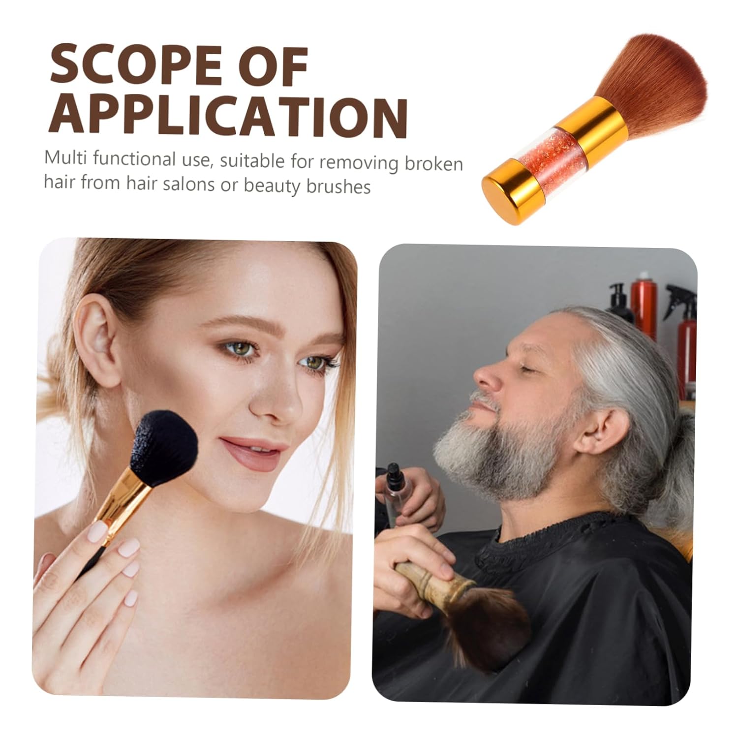 SOESFOUFU Beard Brush for Men Portable Travel Grooming Tool