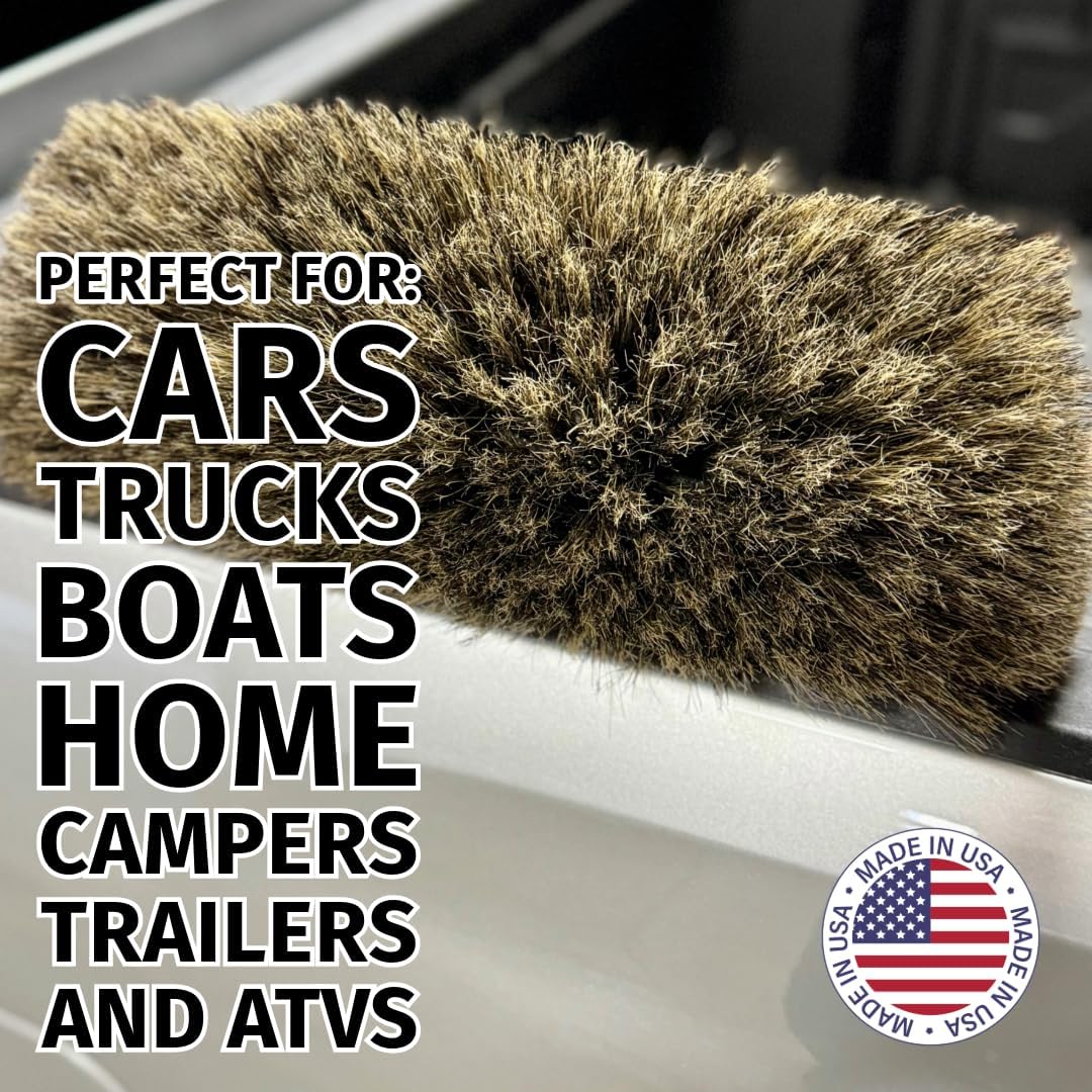 Montana Tri-Angle Boar Hair Car Wash Brush MB-1800