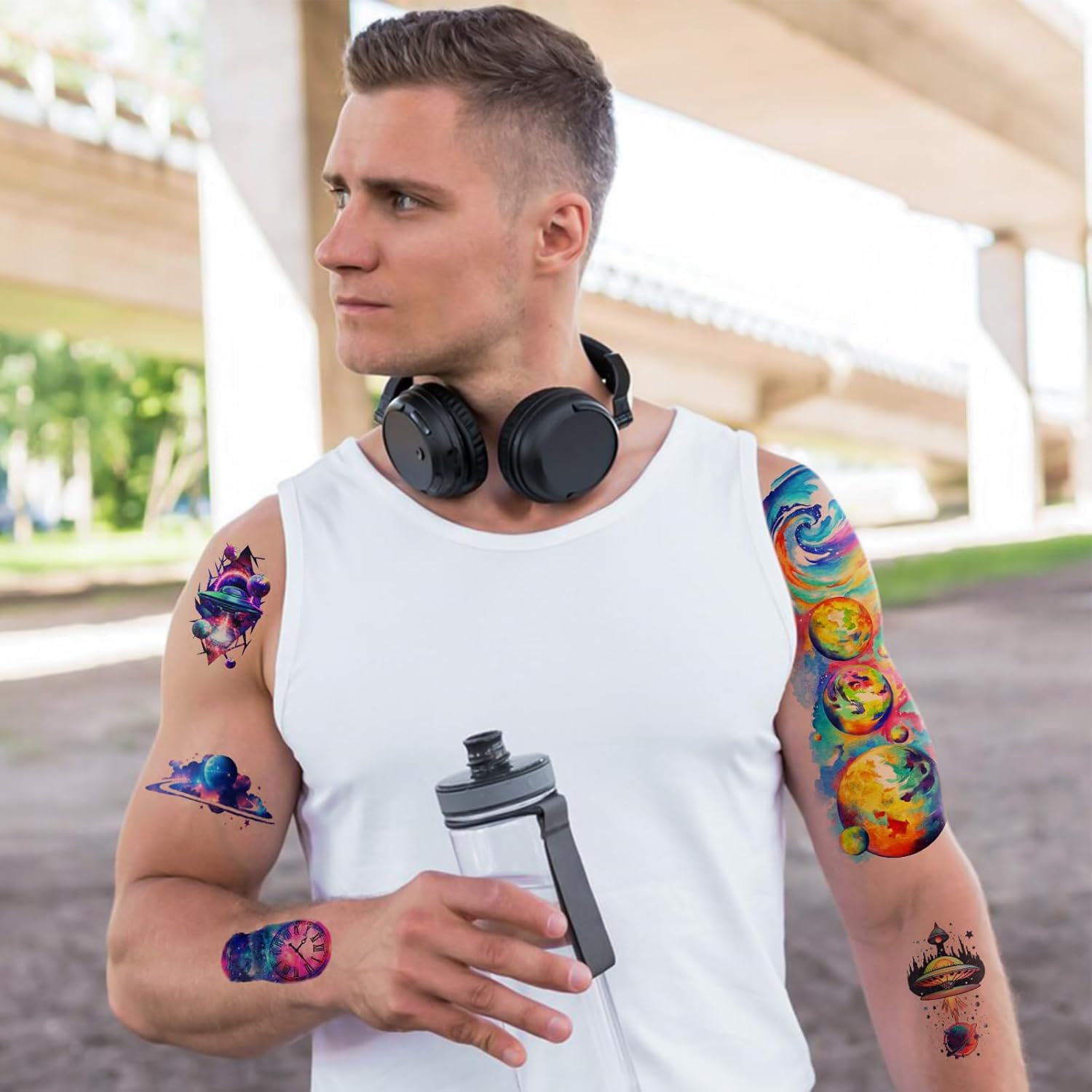 77 Sheets Temporary Tattoos for Men Women Teens