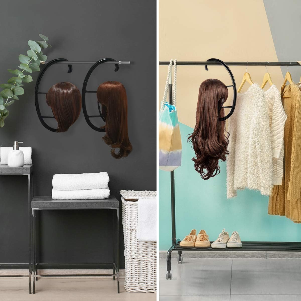 Dreamlover Hanging Wig Stand with 2 Sets