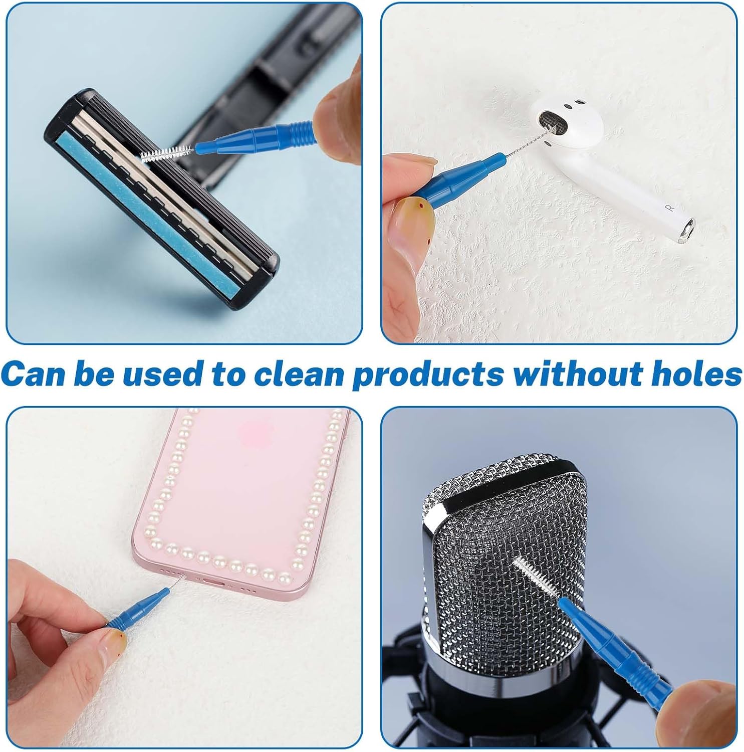 30 PCS Shower Head Cleaner Picks with Brushes