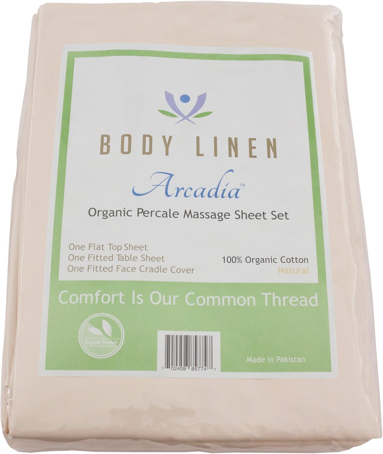 Arcadia Massage Table Sheet Set - 3 Pieces Organic Cotton