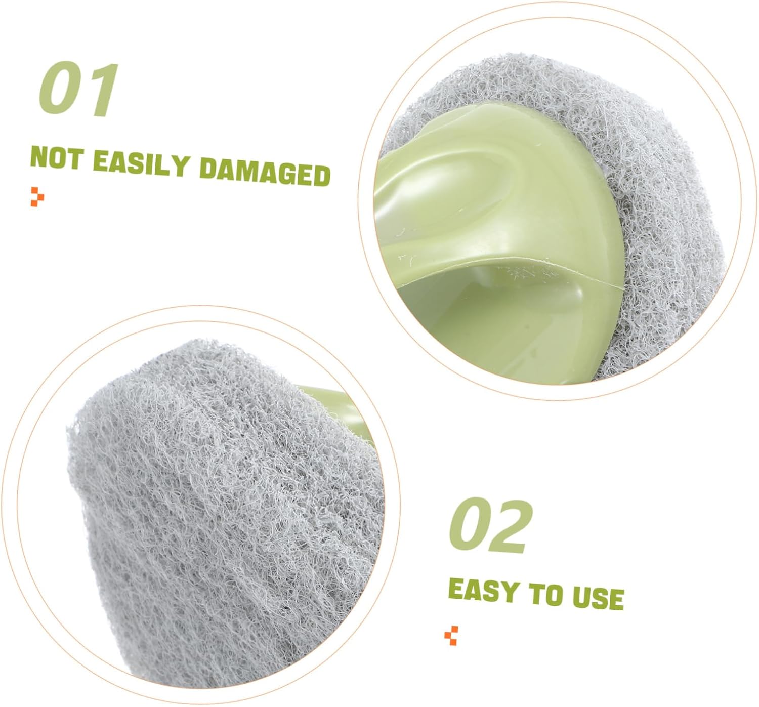 Cabilock Non-Scratch Cleaning Brush with Handle