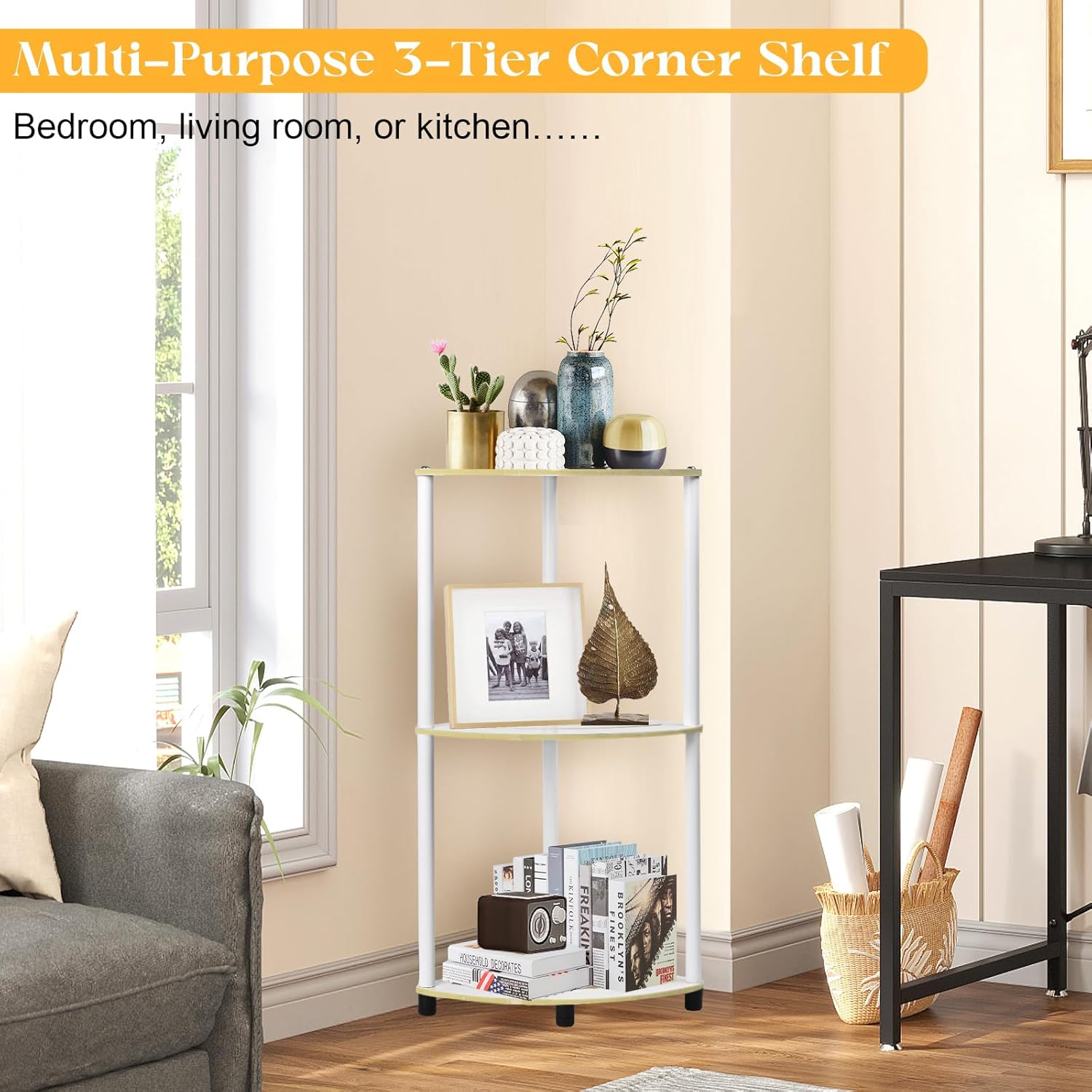 3-Tier Waterproof Shower Caddy with Rustproof Design