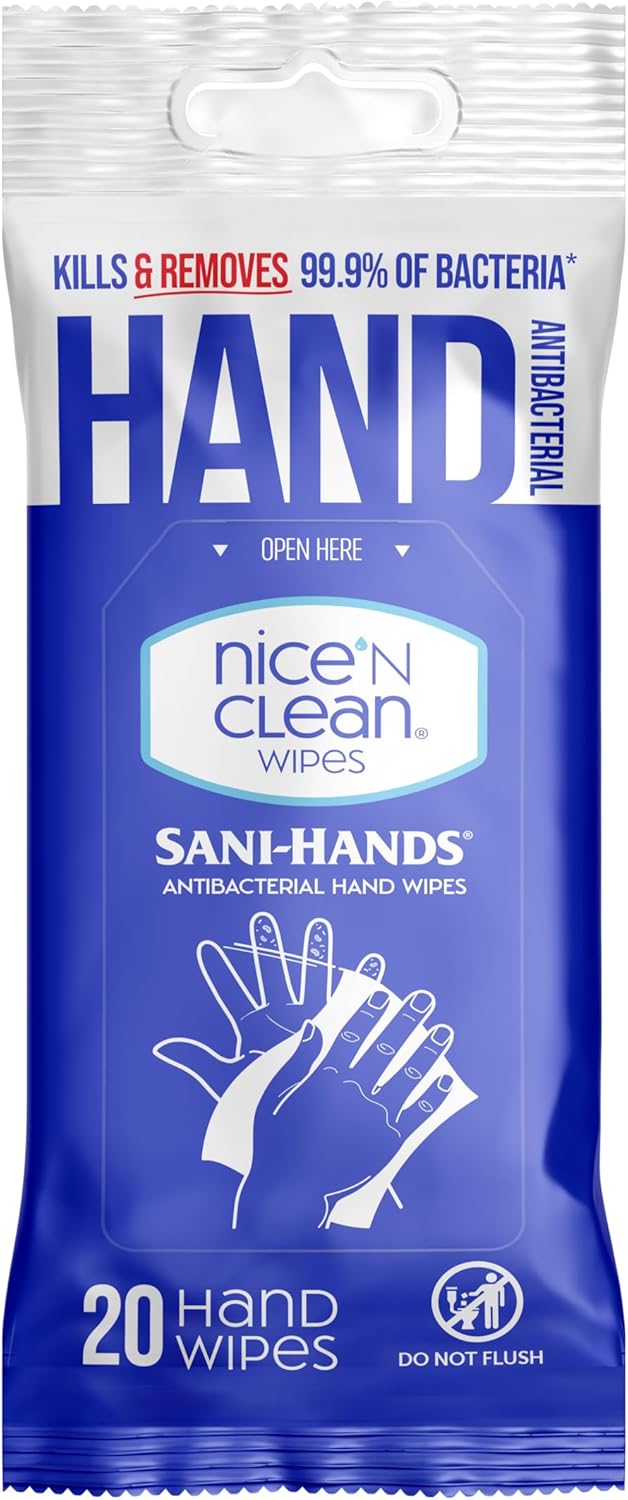 Nice N Clean Sensitive Skin Wet Wipes Aloe Vitamin E Blue 400 Count