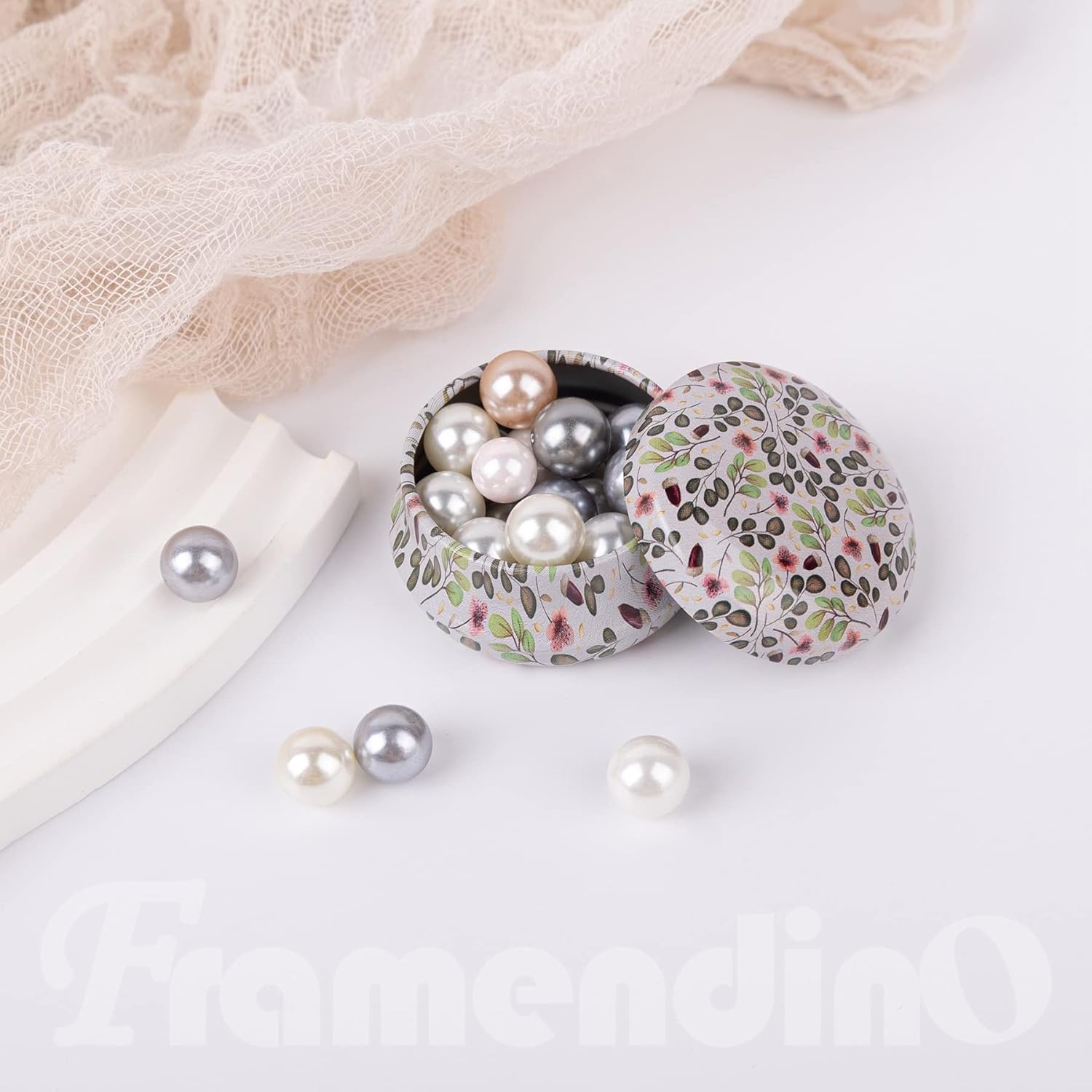 Framendino 12 Pack Mini Tinplate Candle Jars with Lids