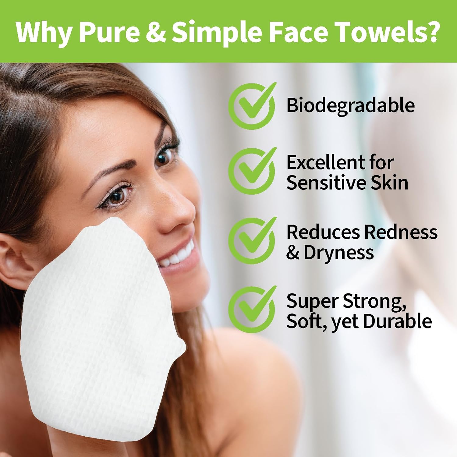 ForPro Premium Pure Simple XL Facial Towels 50 Count