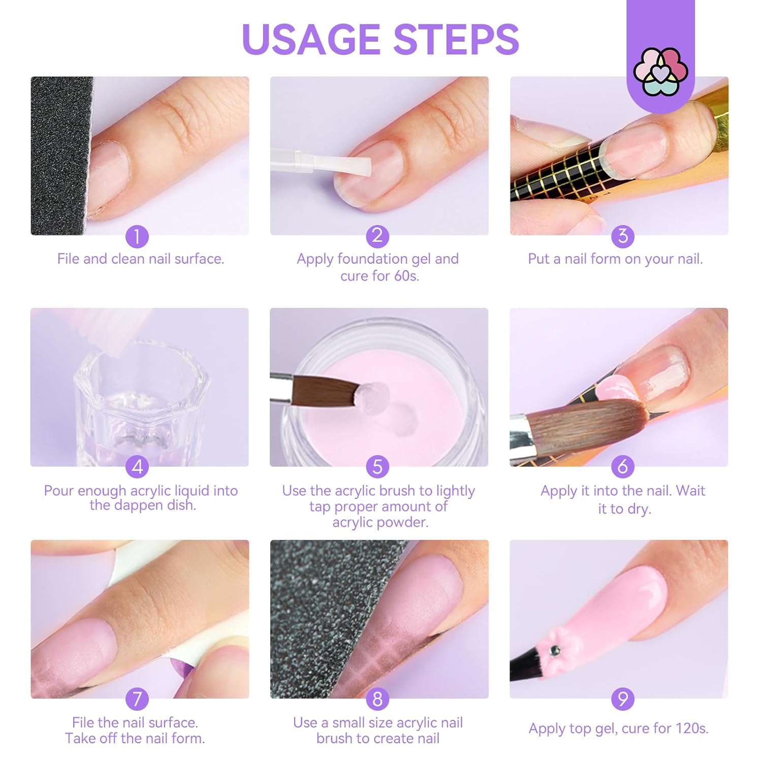 Saviland Acrylic Nail Kit for French Sculptures and DIY Art