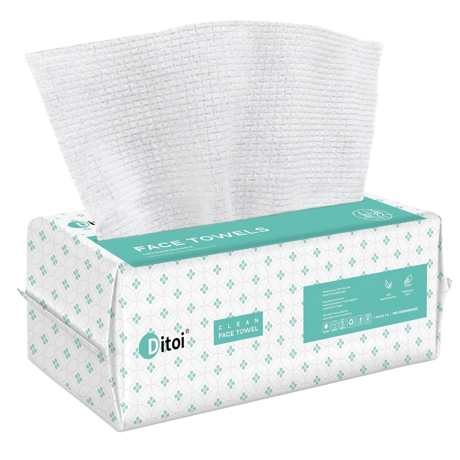 Ditoi Ultra Soft Face Towels for Makeup Skincare 60 Count