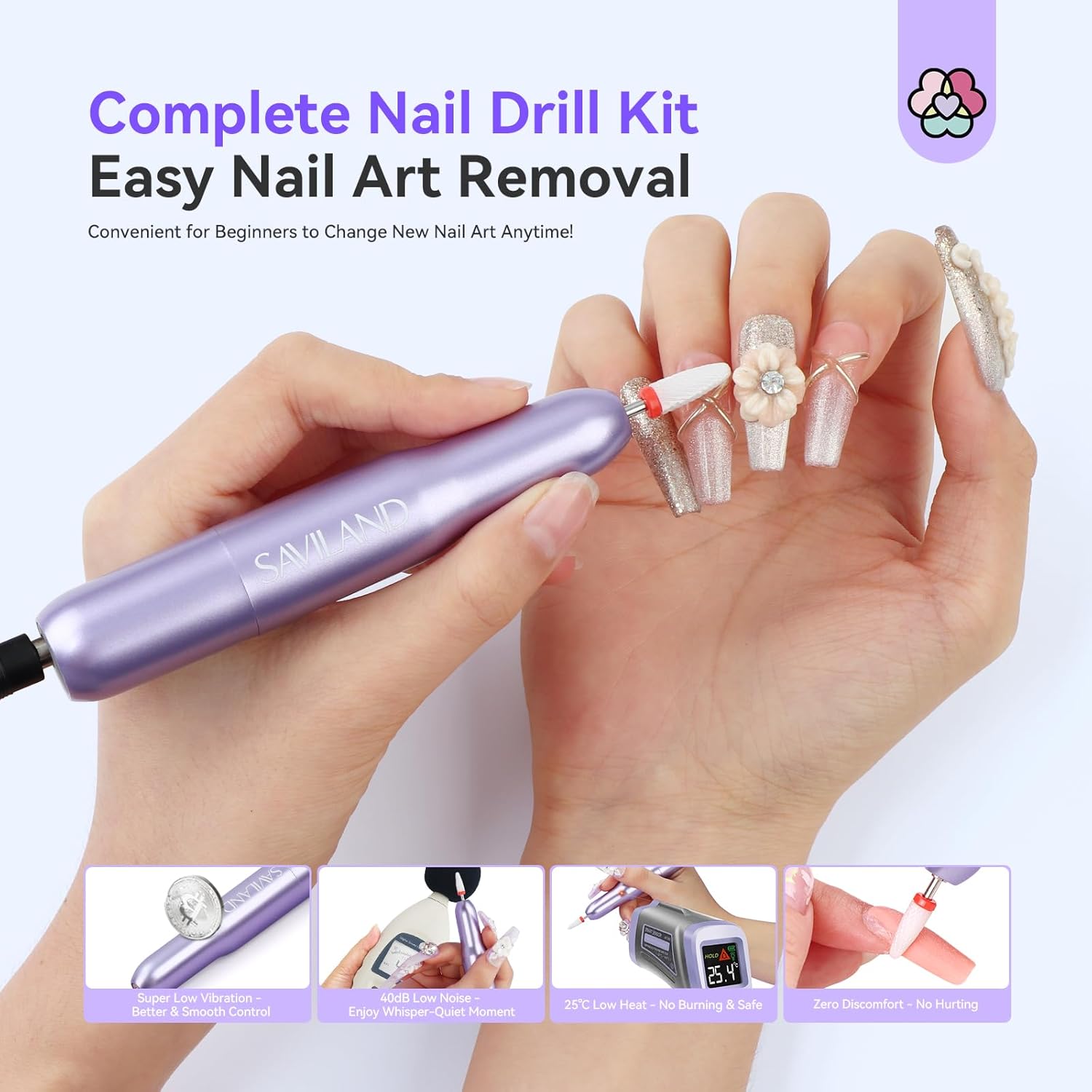 SAVILAND 3D Gel Builder Nail Kit for DIY Art