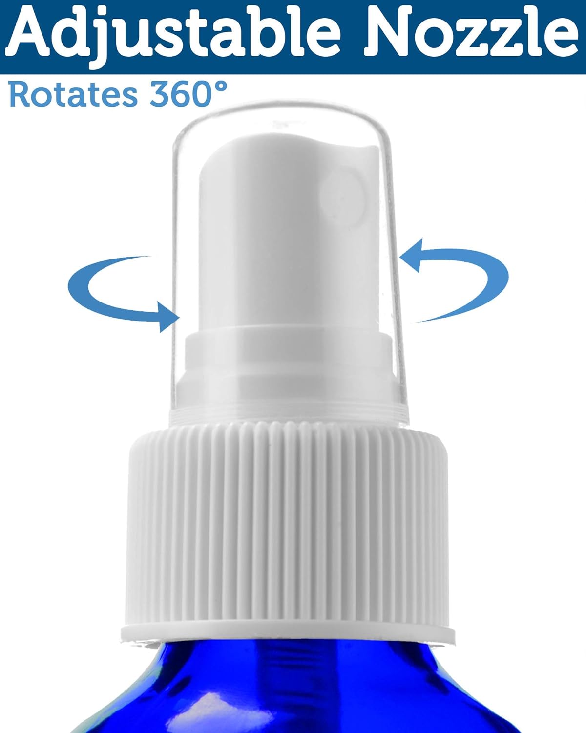 Sallys Organics 2 Pack Small Blue Glass Spray Bottles