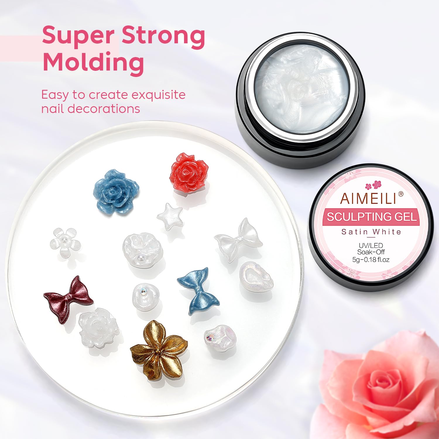 AIMEILI 3D Texture Gel Nail Glue for DIY Art