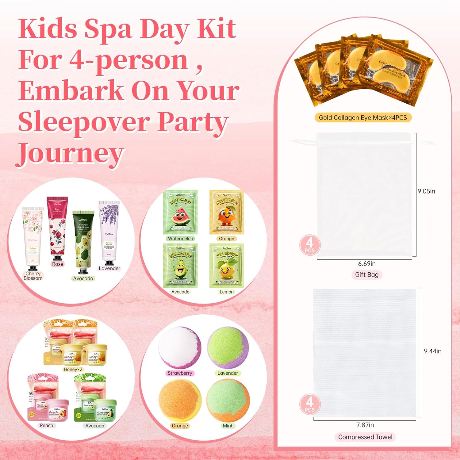 28PCS Spa Party Kit for Girls and Friends
