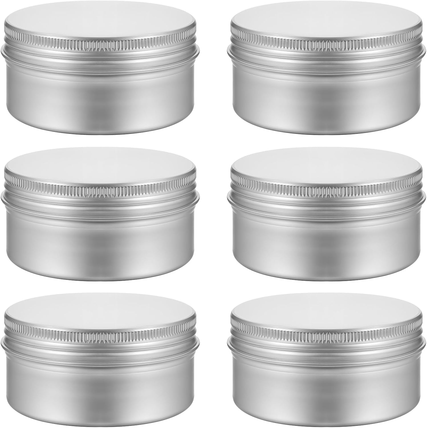 6 Pcs 27oz Aluminum Tin Cans with Screw Lid