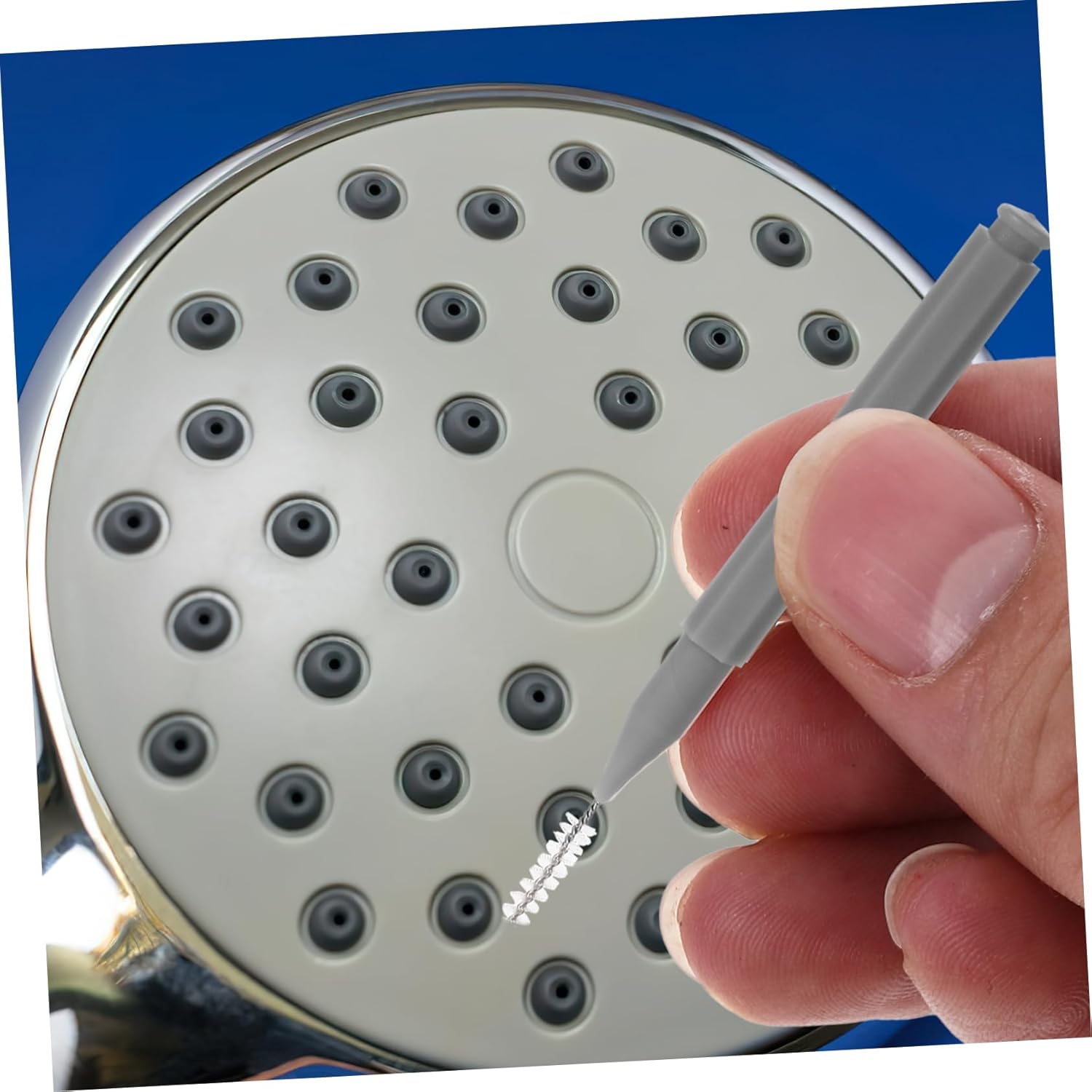 10Pcs Portable Shower Head Cleaning Brush for Small Gaps and Clogging