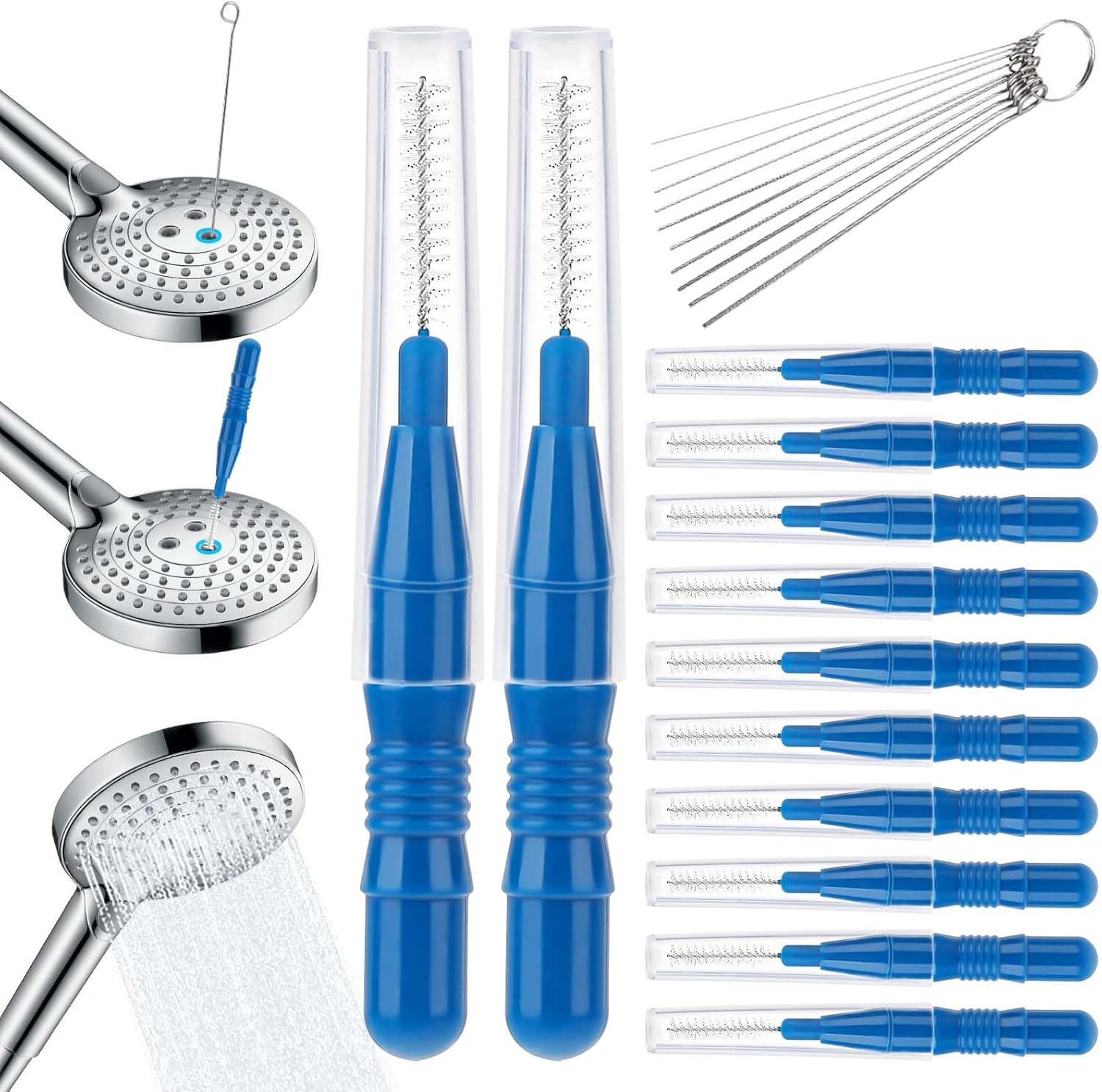 30 PCS Shower Head Cleaner Picks with Brushes