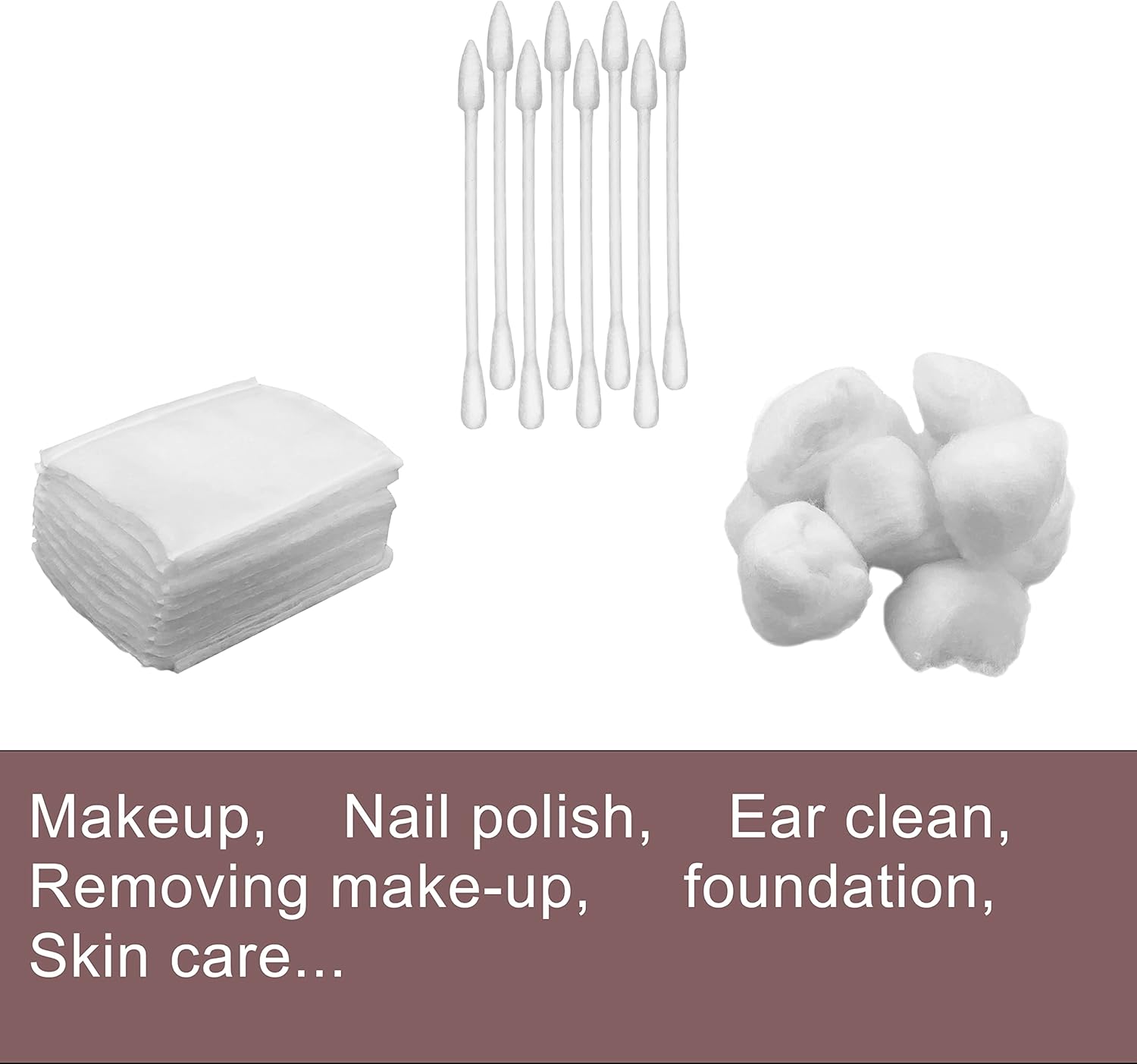 SHINEMOON Travel Cotton Swabs Set 3 Pack