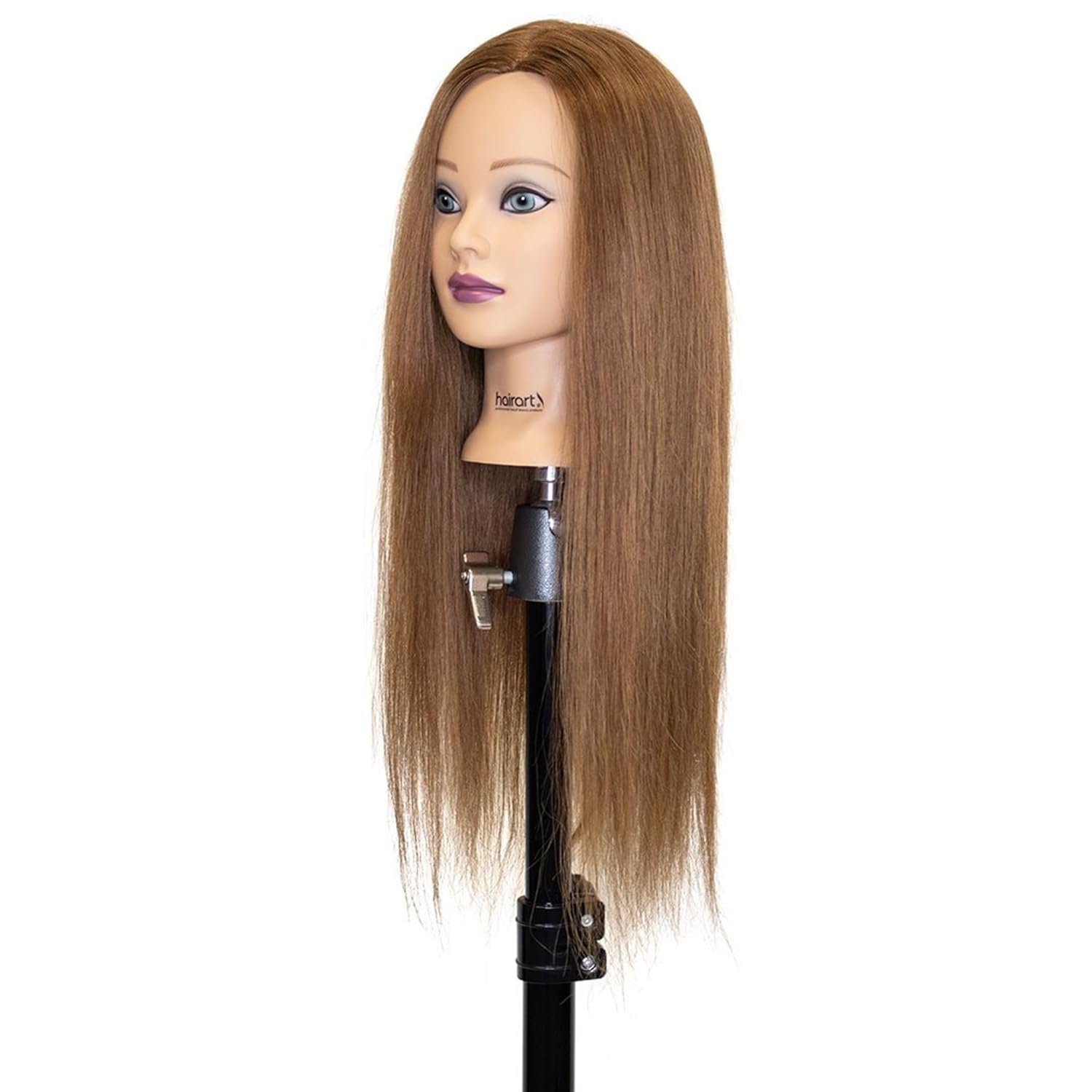 Hair Art Stella Human Hair Mannequin Head Brown 22 Inches